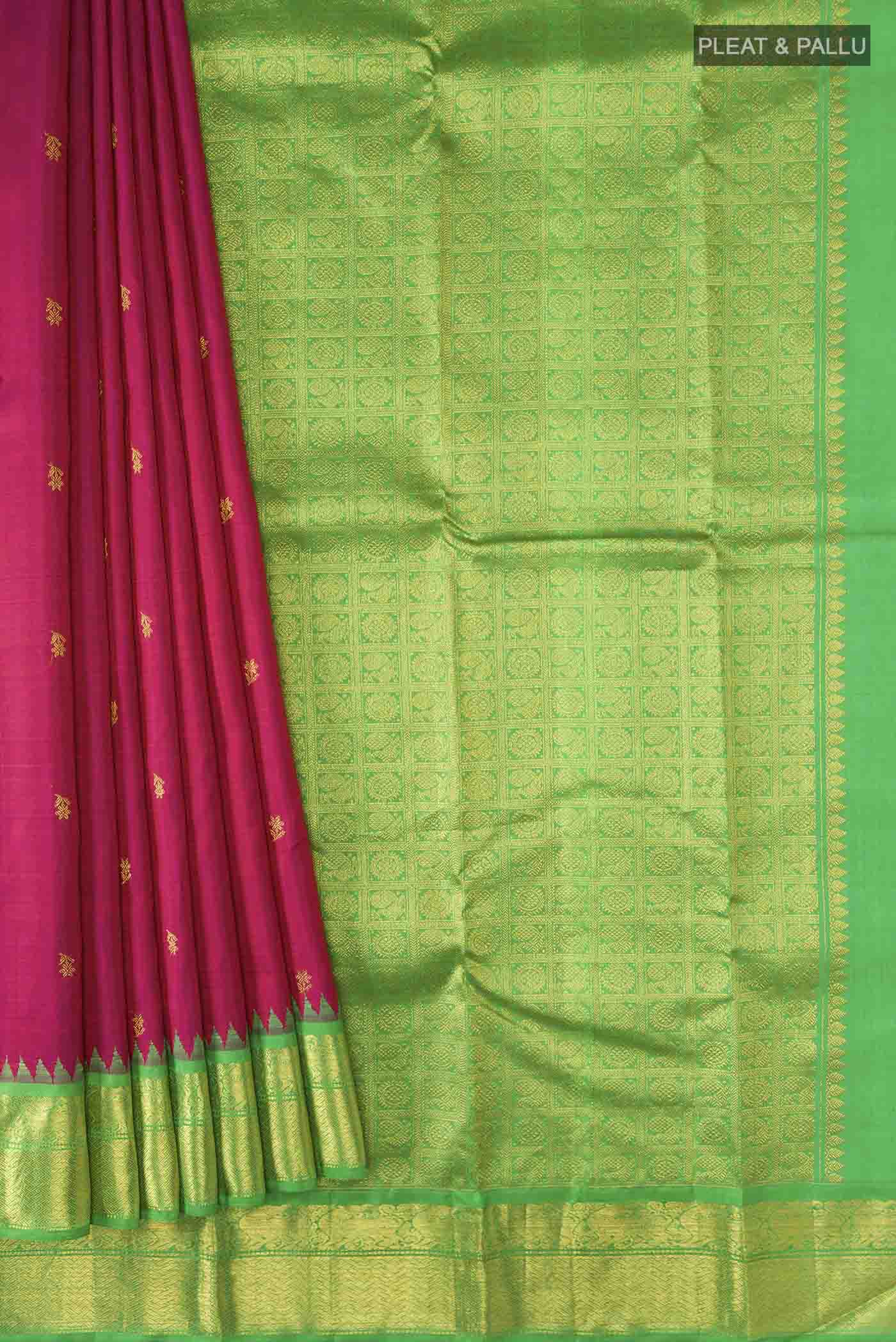 Pink Kanjivaram Silk Saree - Image 4