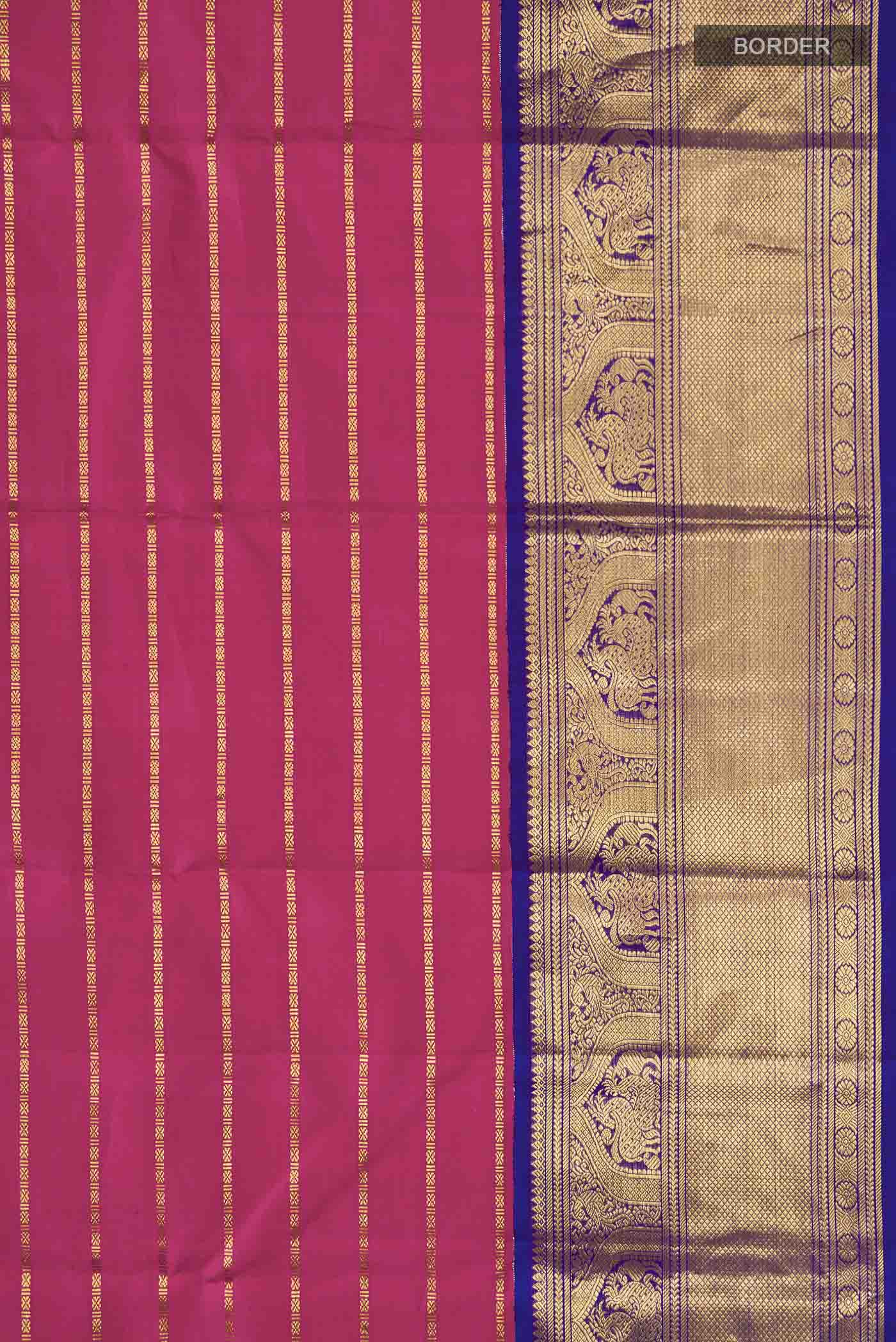 Pink Kanjivaram Silk Saree - Image 3