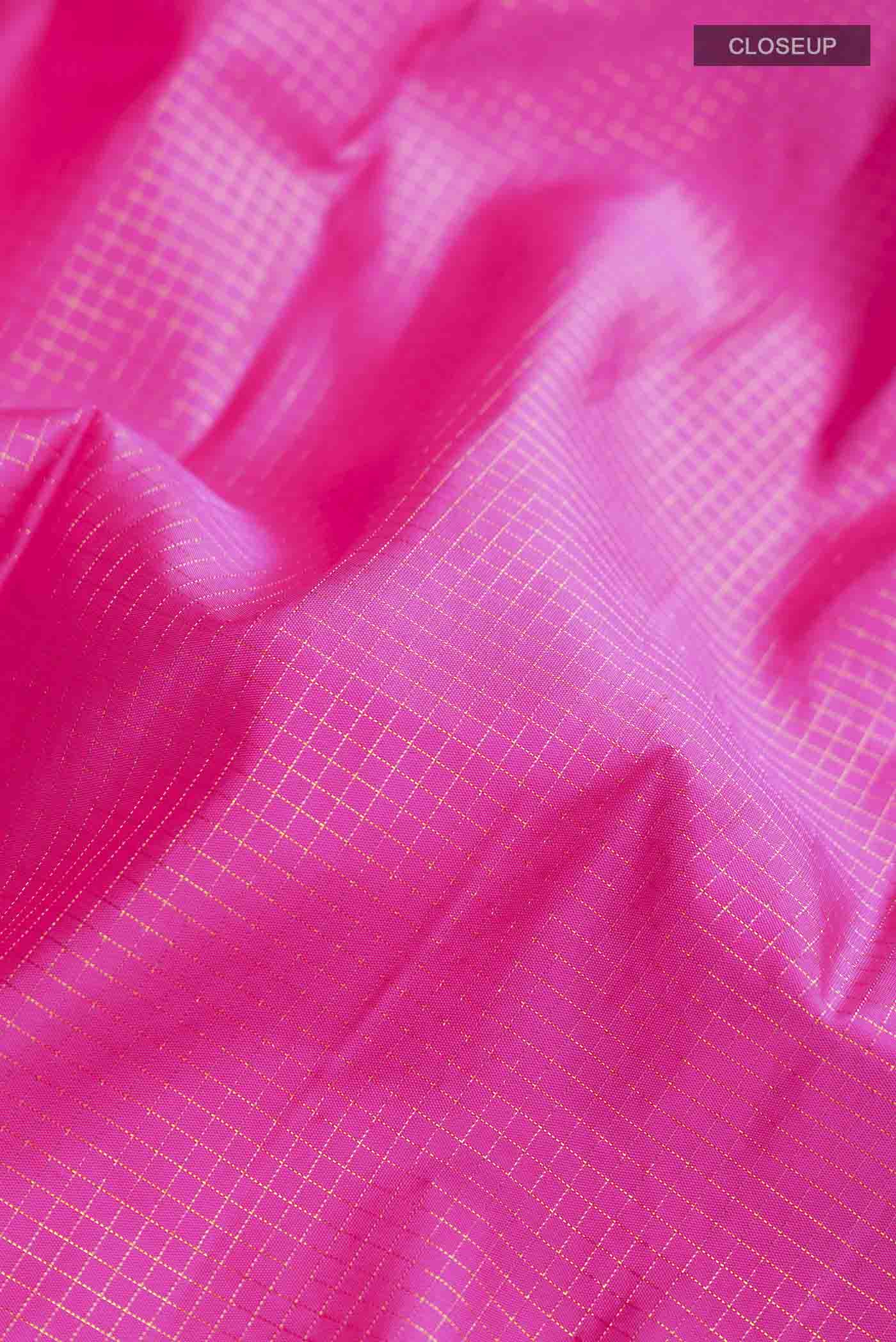 Pink Kanchipuram Silk Saree - Image 2