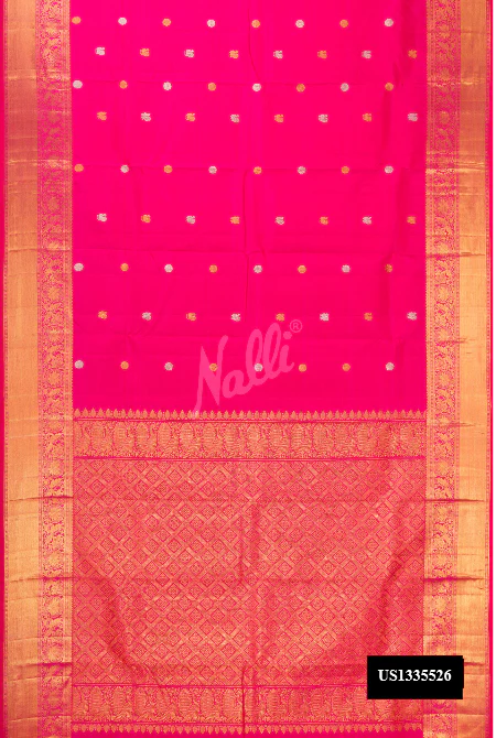 Pink Kanchipuram Silk Saree