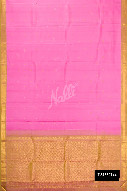 Pink Kanchipuram Silk Saree