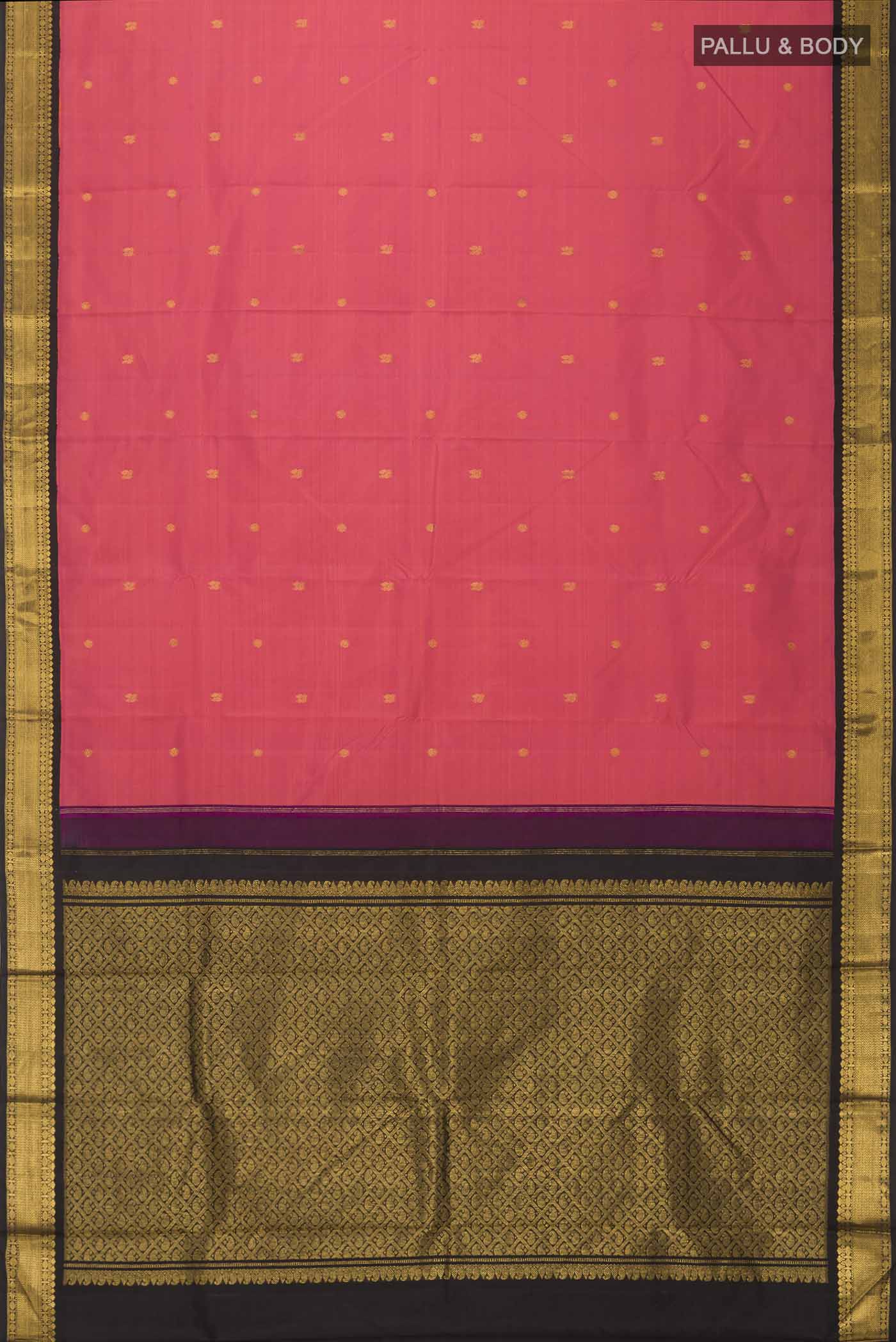 Pink Kanjivaram Silk Saree - Image 6