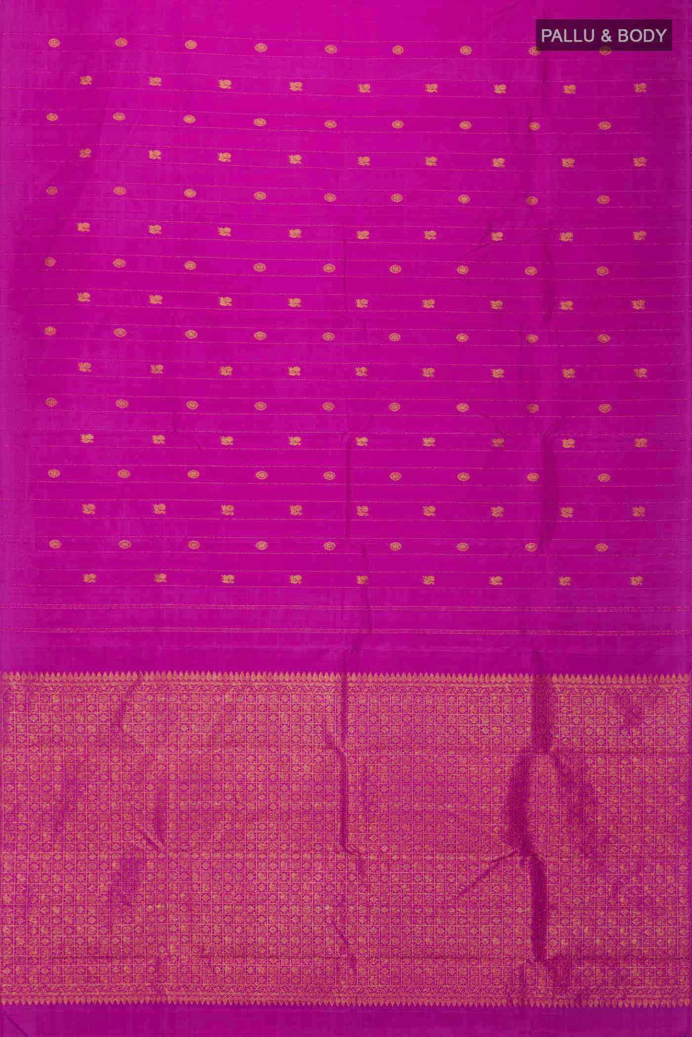 Pink Kanchipuram Silk Saree - Image 6