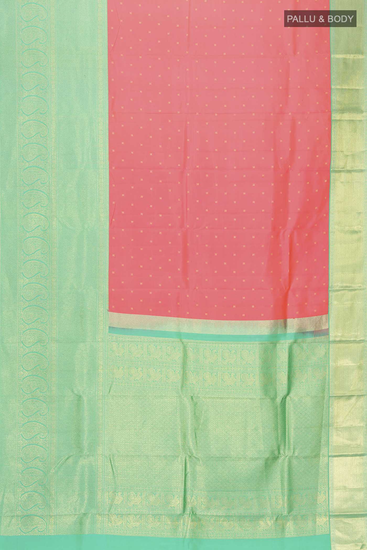 Pink Kanjivaram Silk Saree - Image 6
