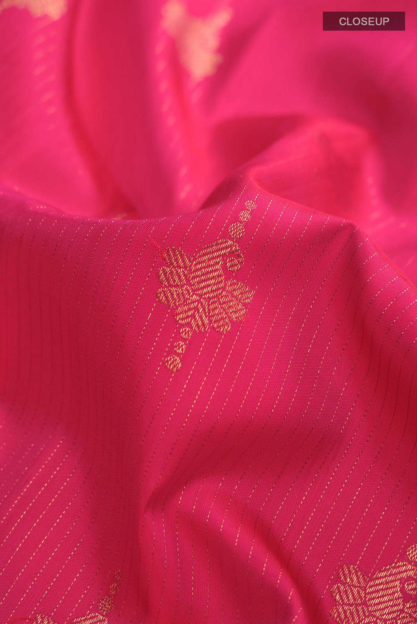 Pink Kanjivaram Silk Saree - Image 2