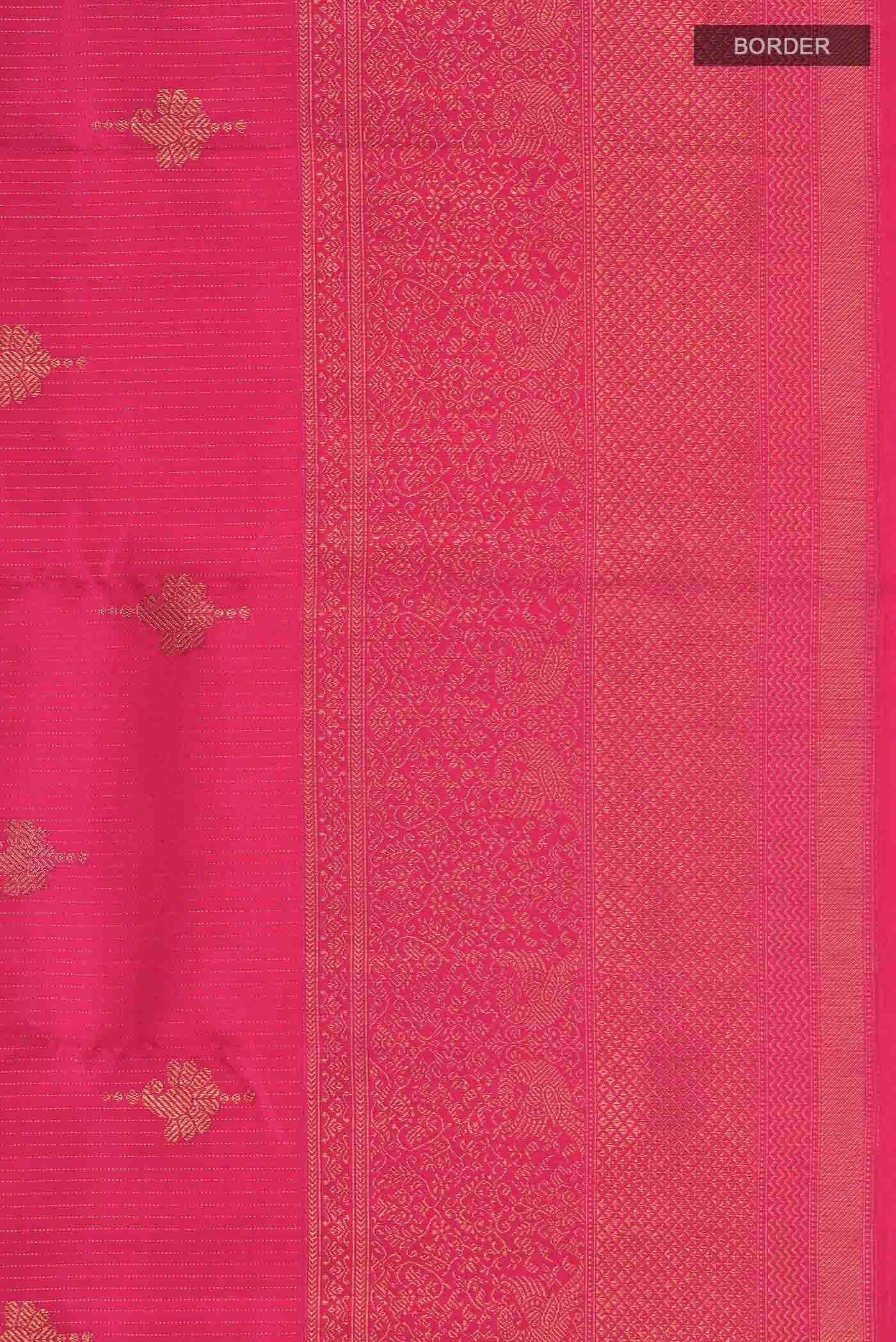 Pink Kanjivaram Silk Saree - Image 3