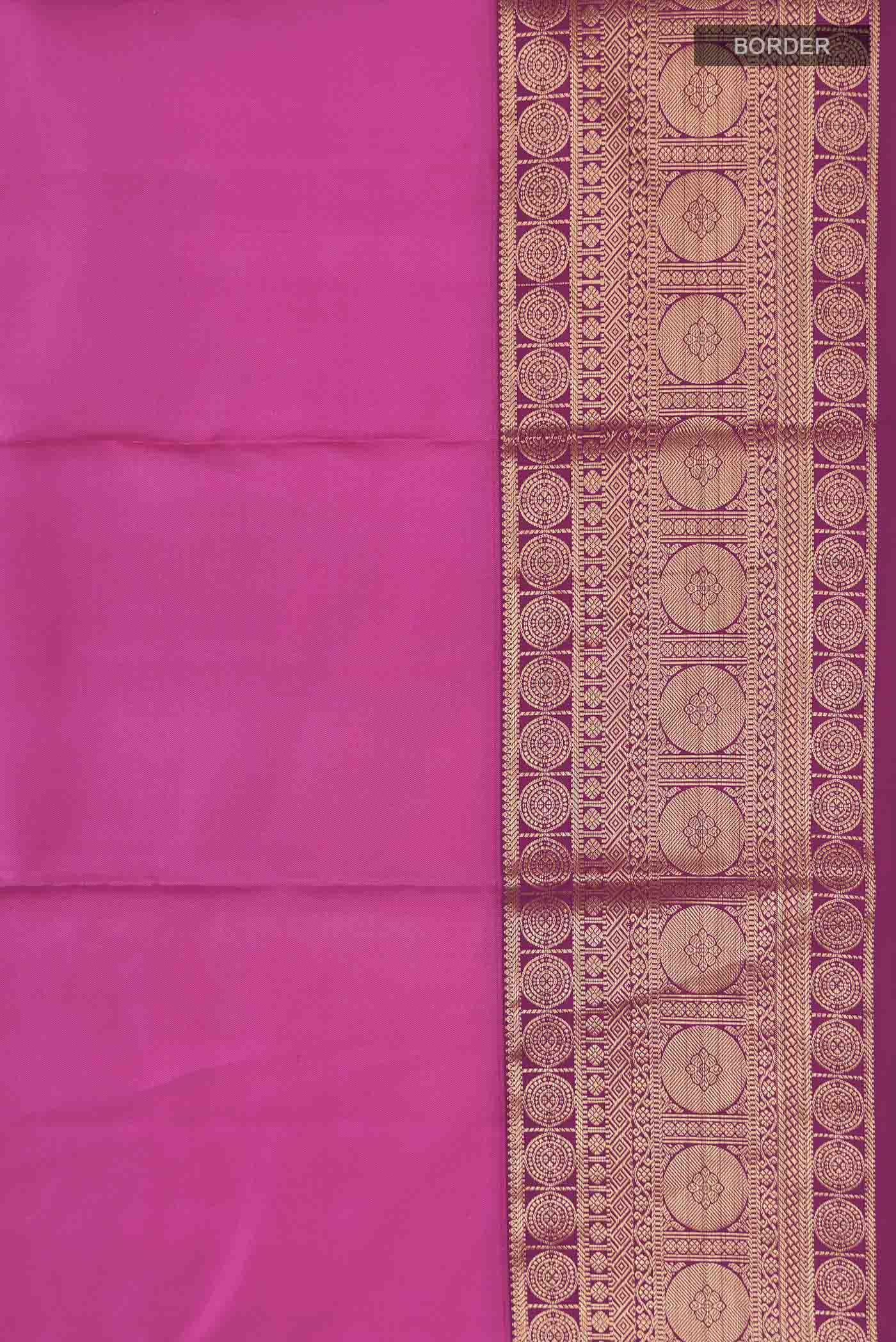 Pink Kanchipuram Silk Saree - Image 3