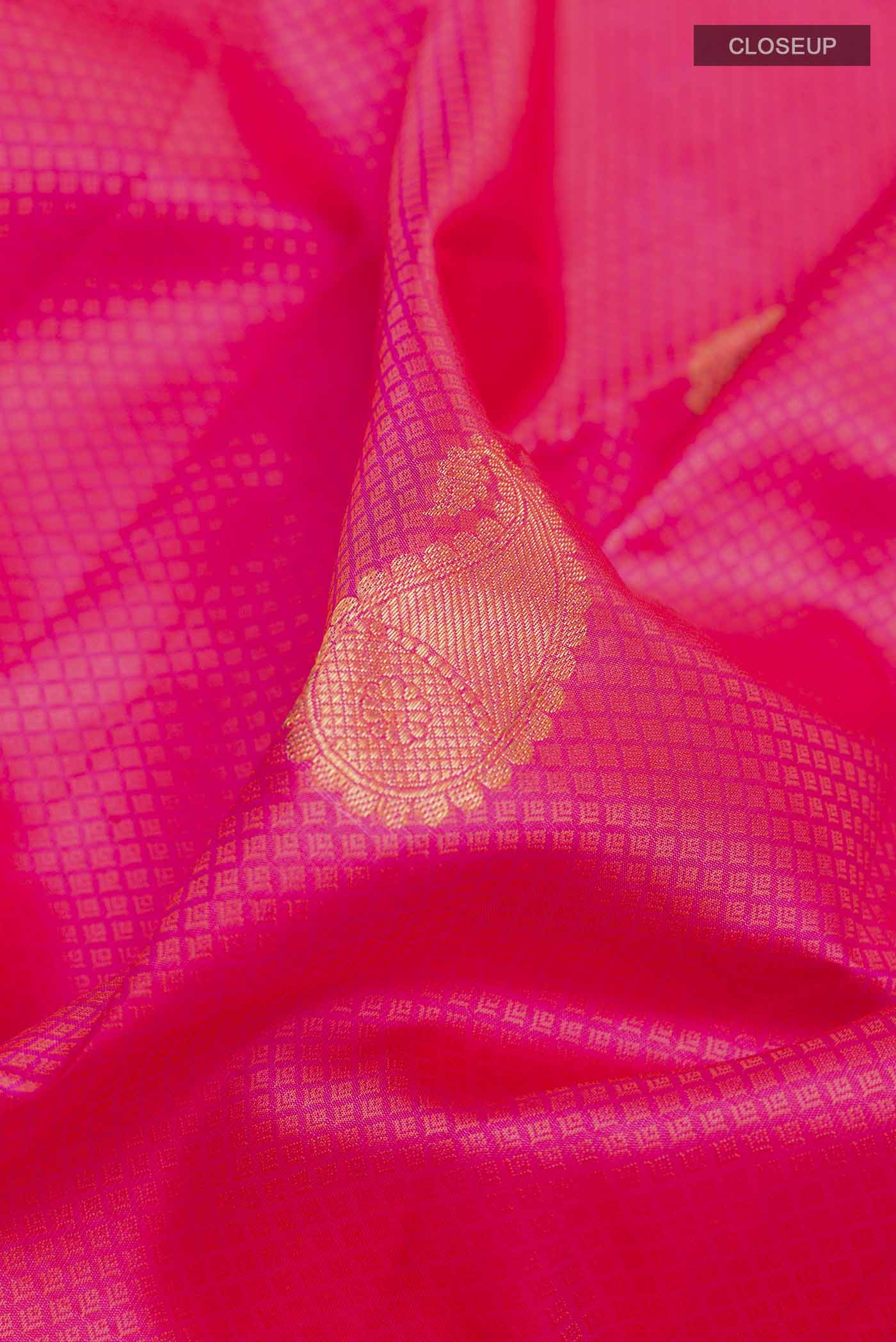 Pink Kanjivaram Silk Saree - Image 2