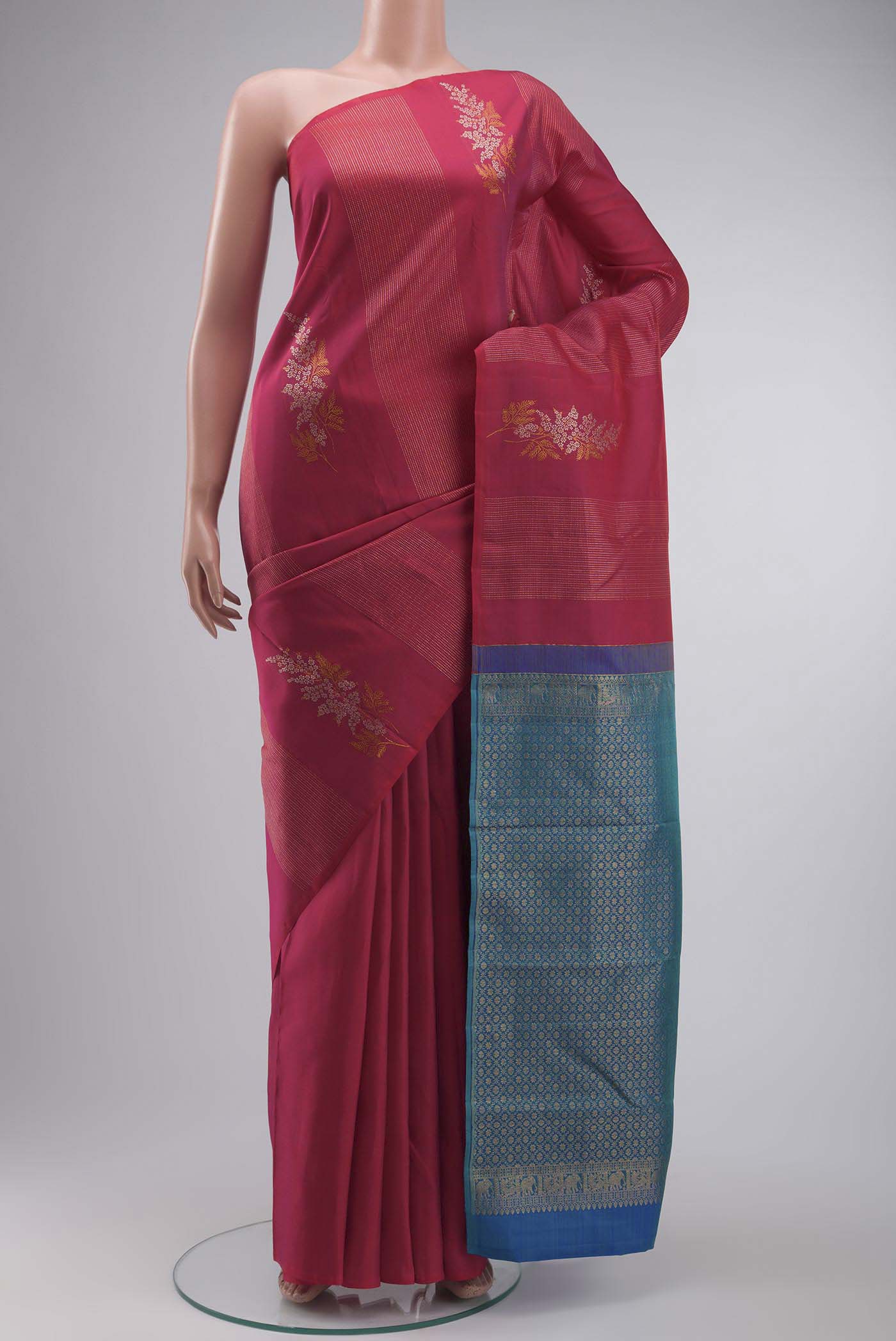 Pink Kanjivaram Silk Saree