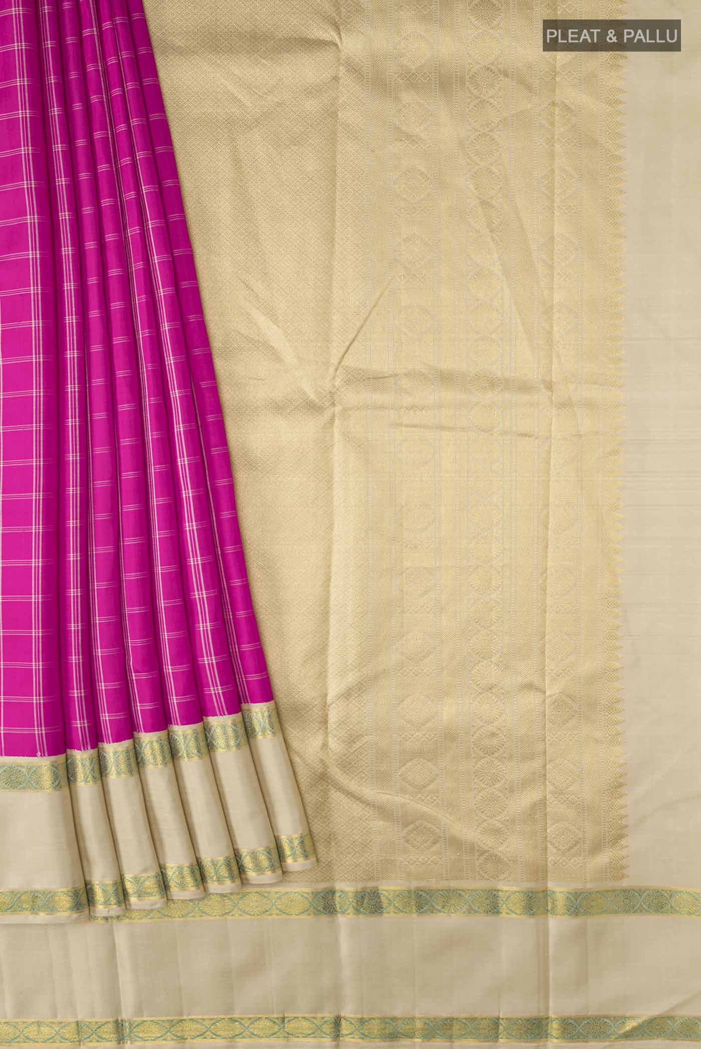 Pink Kanjivaram Silk Saree - Image 4