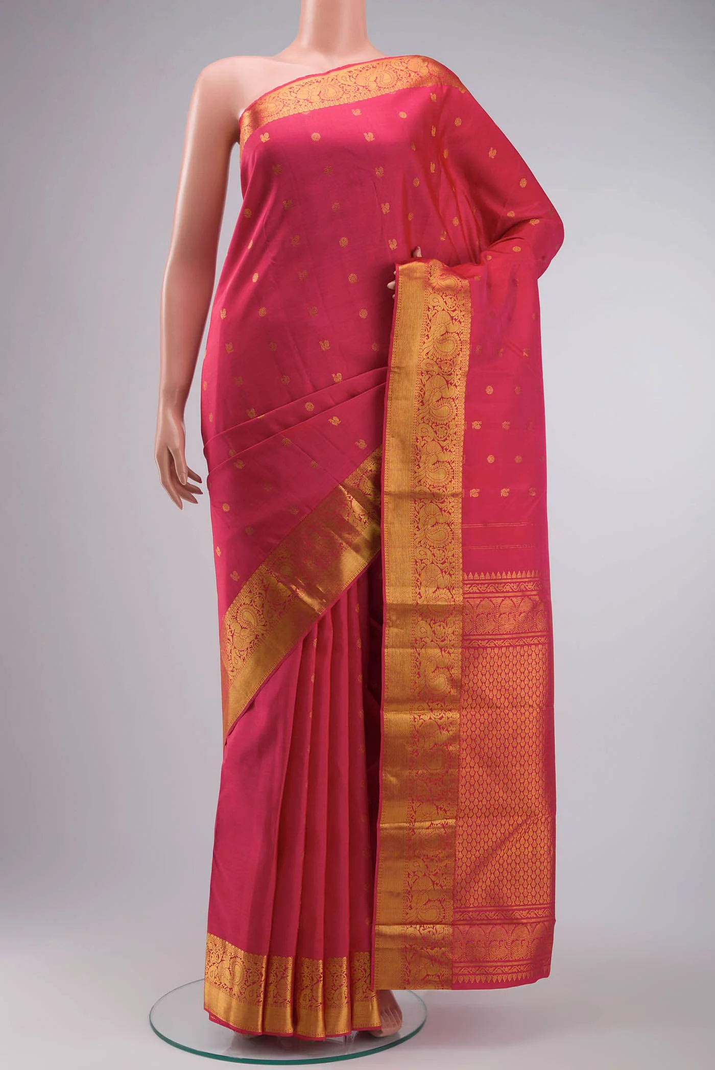 Pink Kanjivaram Silk Saree