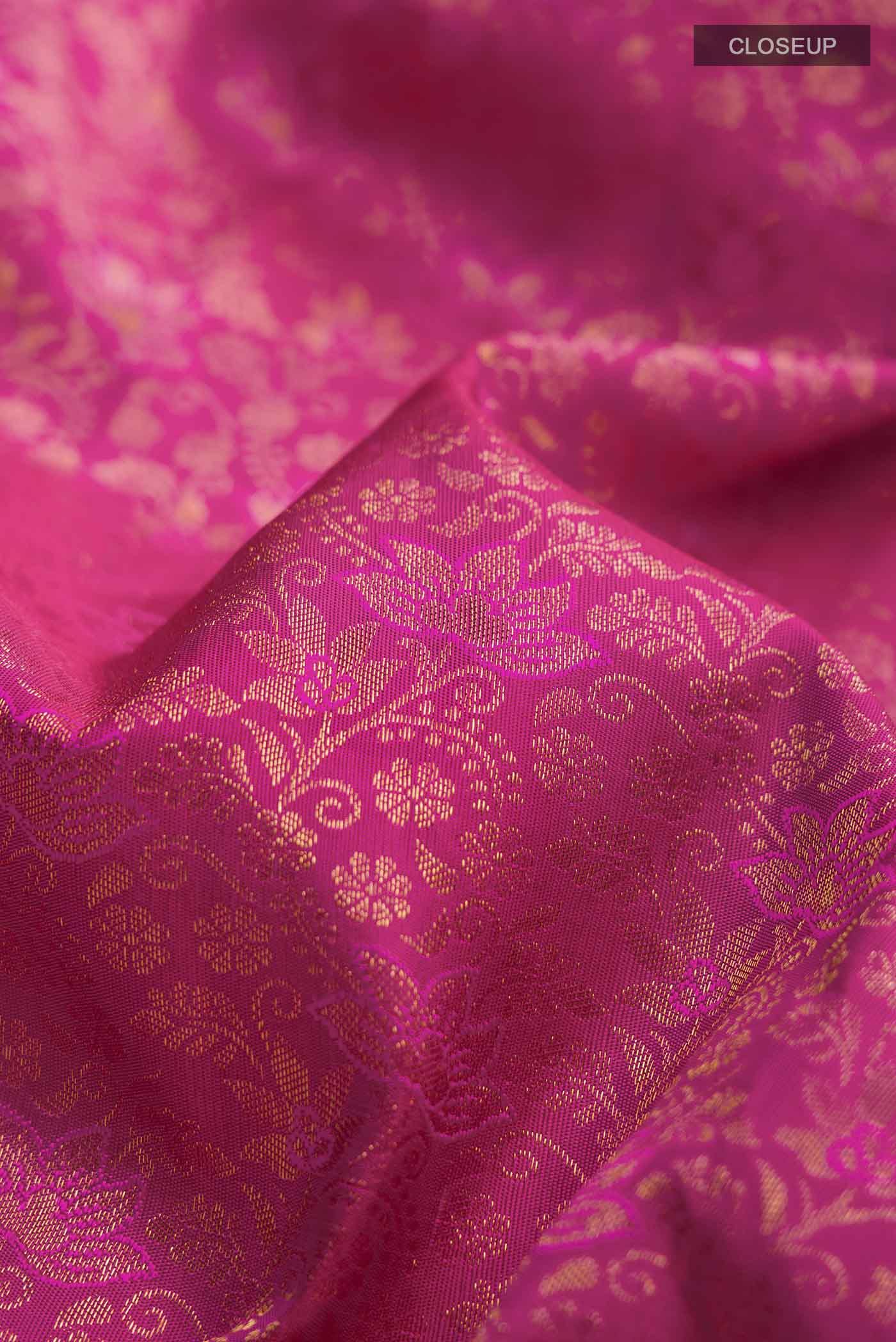 Pink Kanjivaram Silk Saree - Image 2