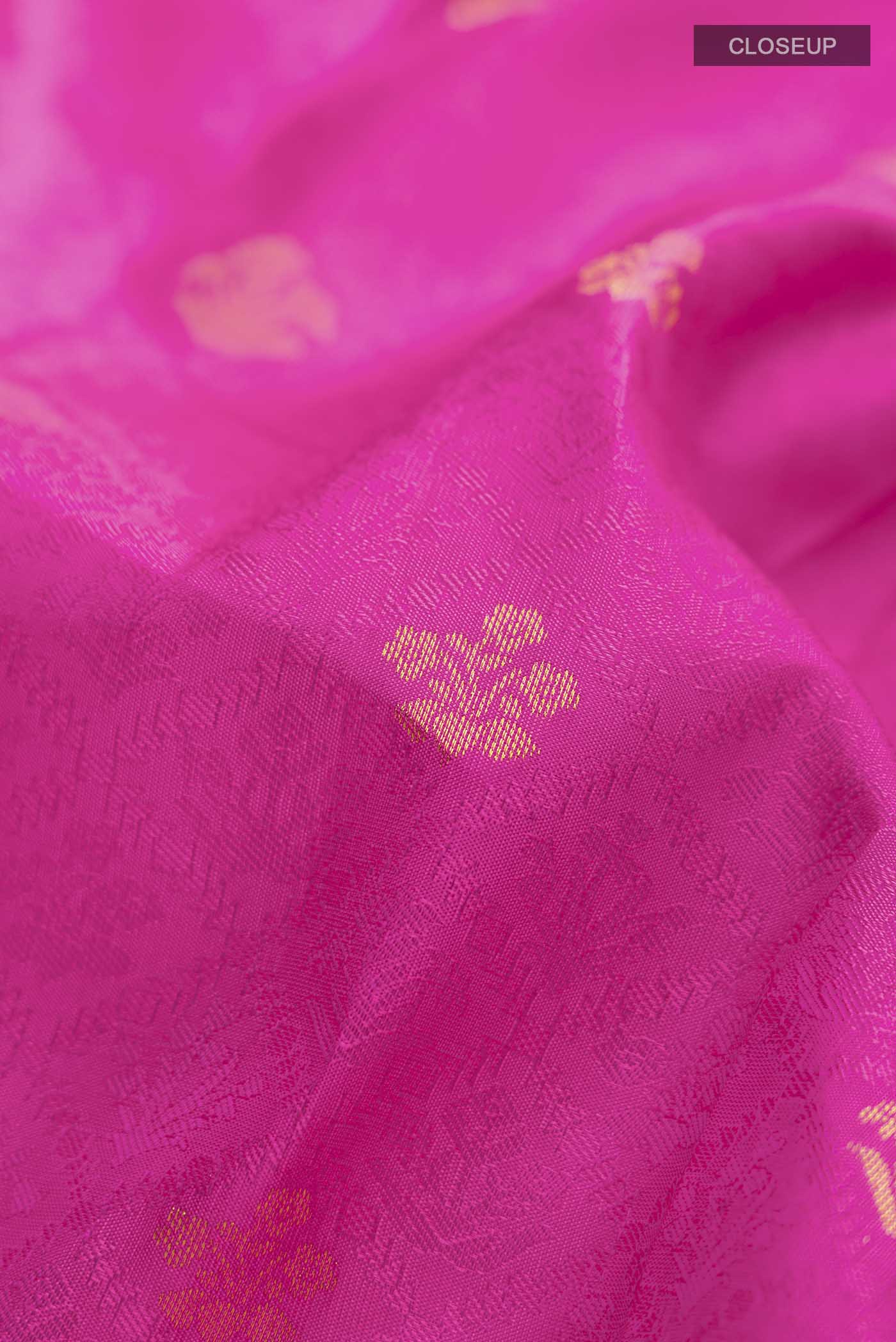 Pink Kanchipuram Silk Saree - Image 2
