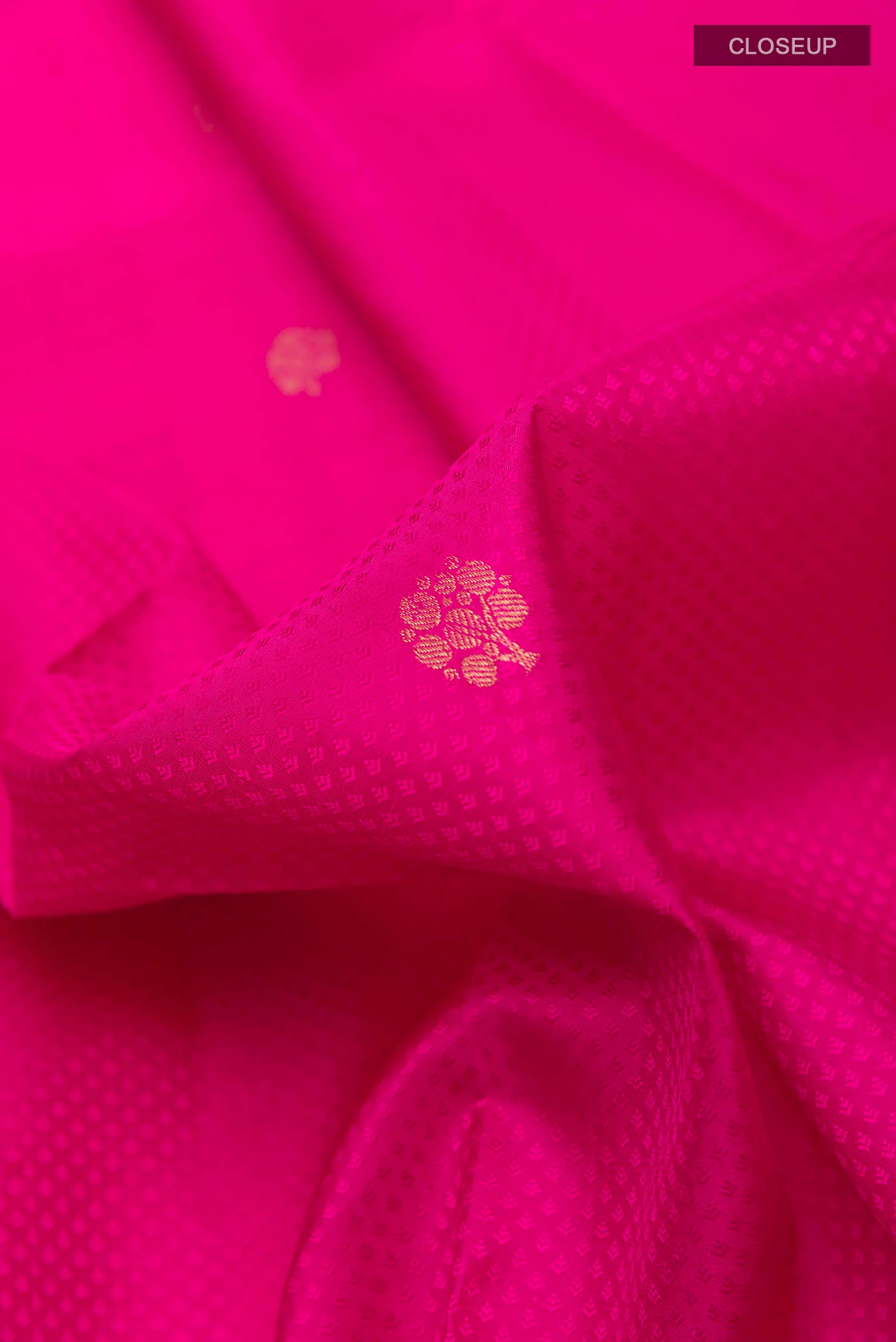 Pink Kanchipuram Silk Saree - Image 2
