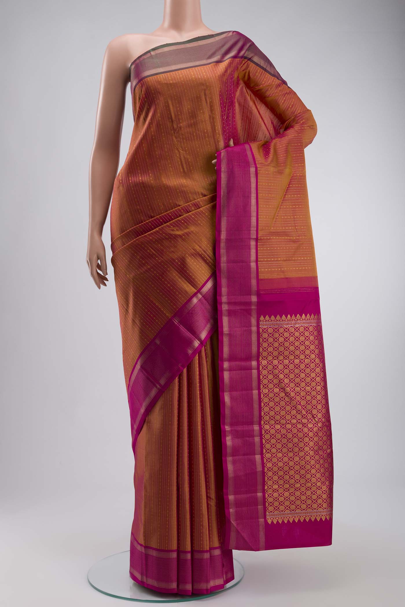 Pink Kanjivaram Silk Saree