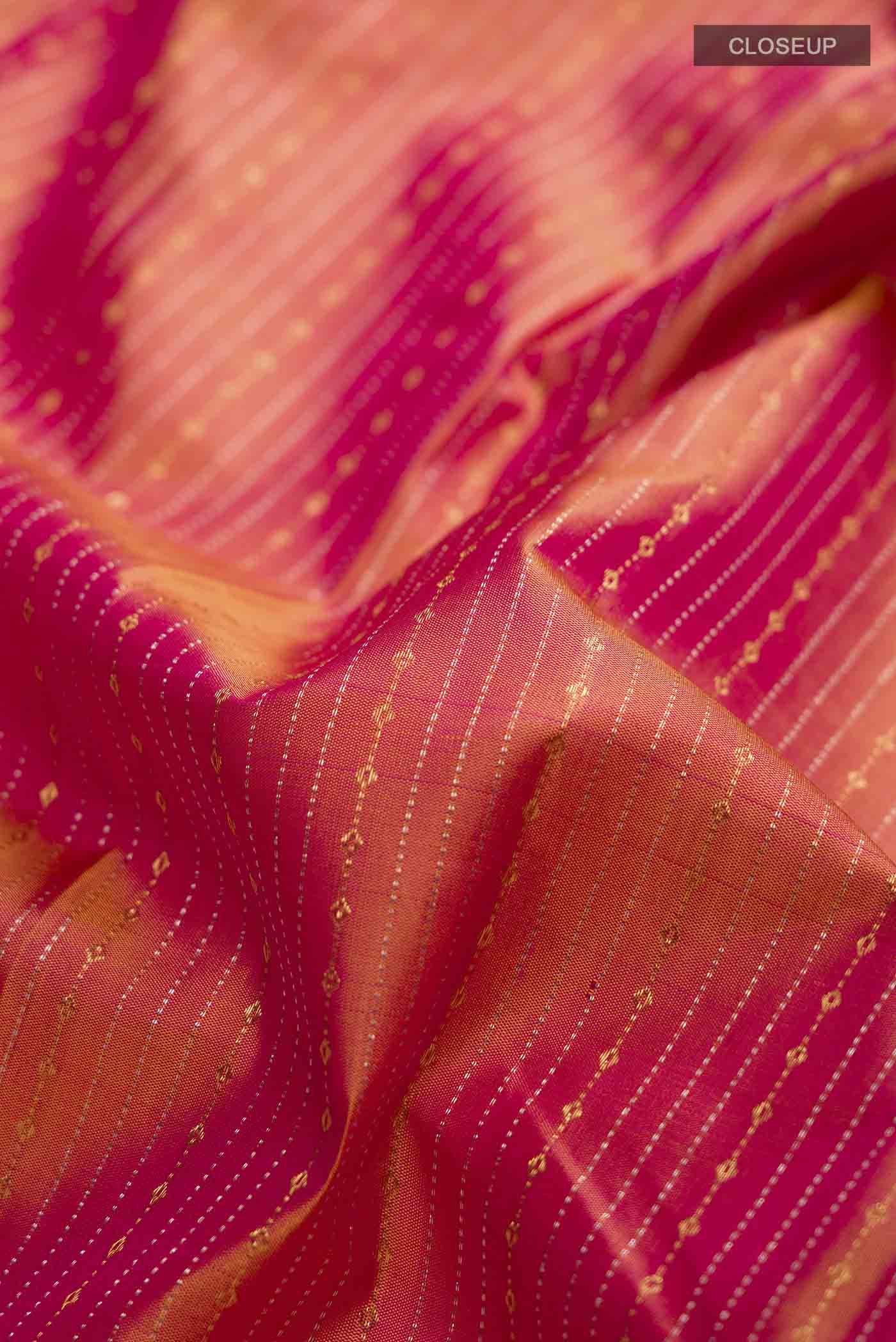 Pink Kanjivaram Silk Saree - Image 2