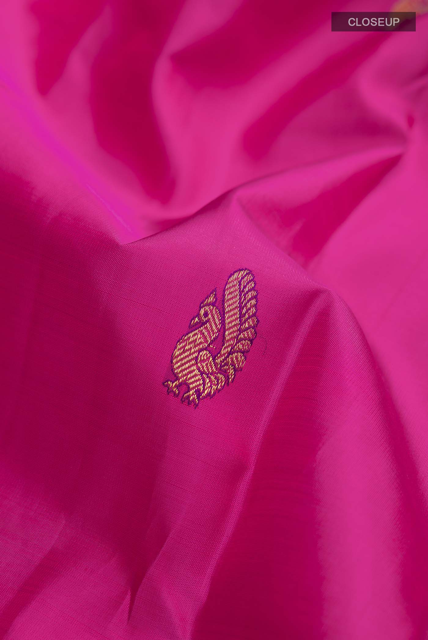 Pink Kanchipuram Silk Saree - Image 2