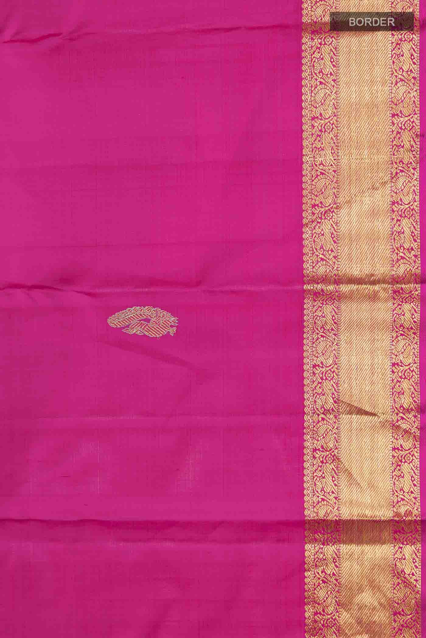 Pink Kanchipuram Silk Saree - Image 3