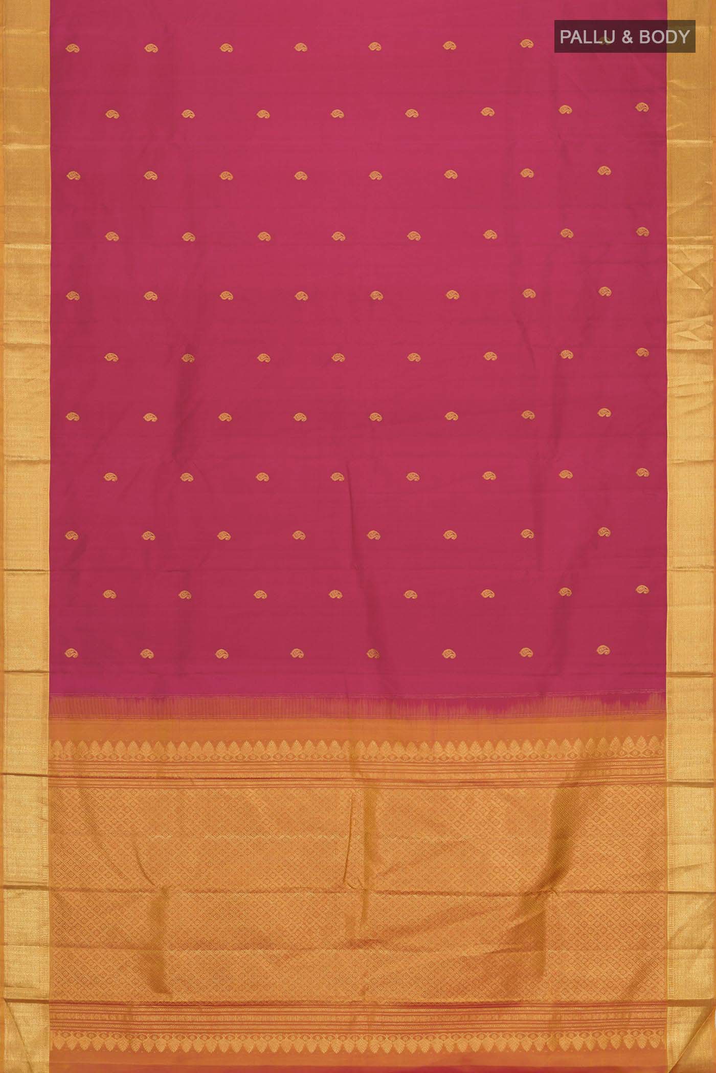 Pink Kanchipuram Silk Saree - Image 5