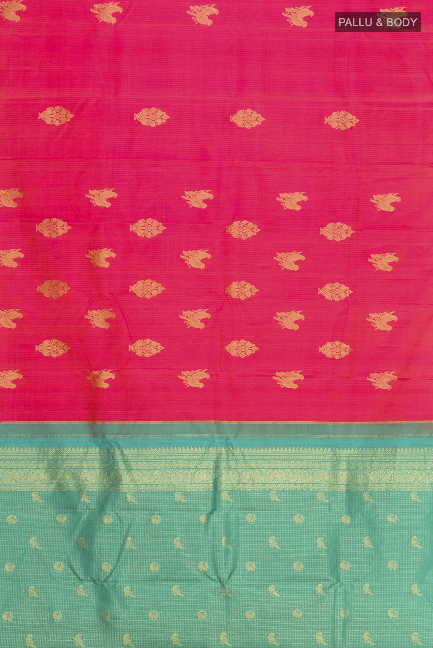 Pink Kanchipuram Silk Saree - Image 5