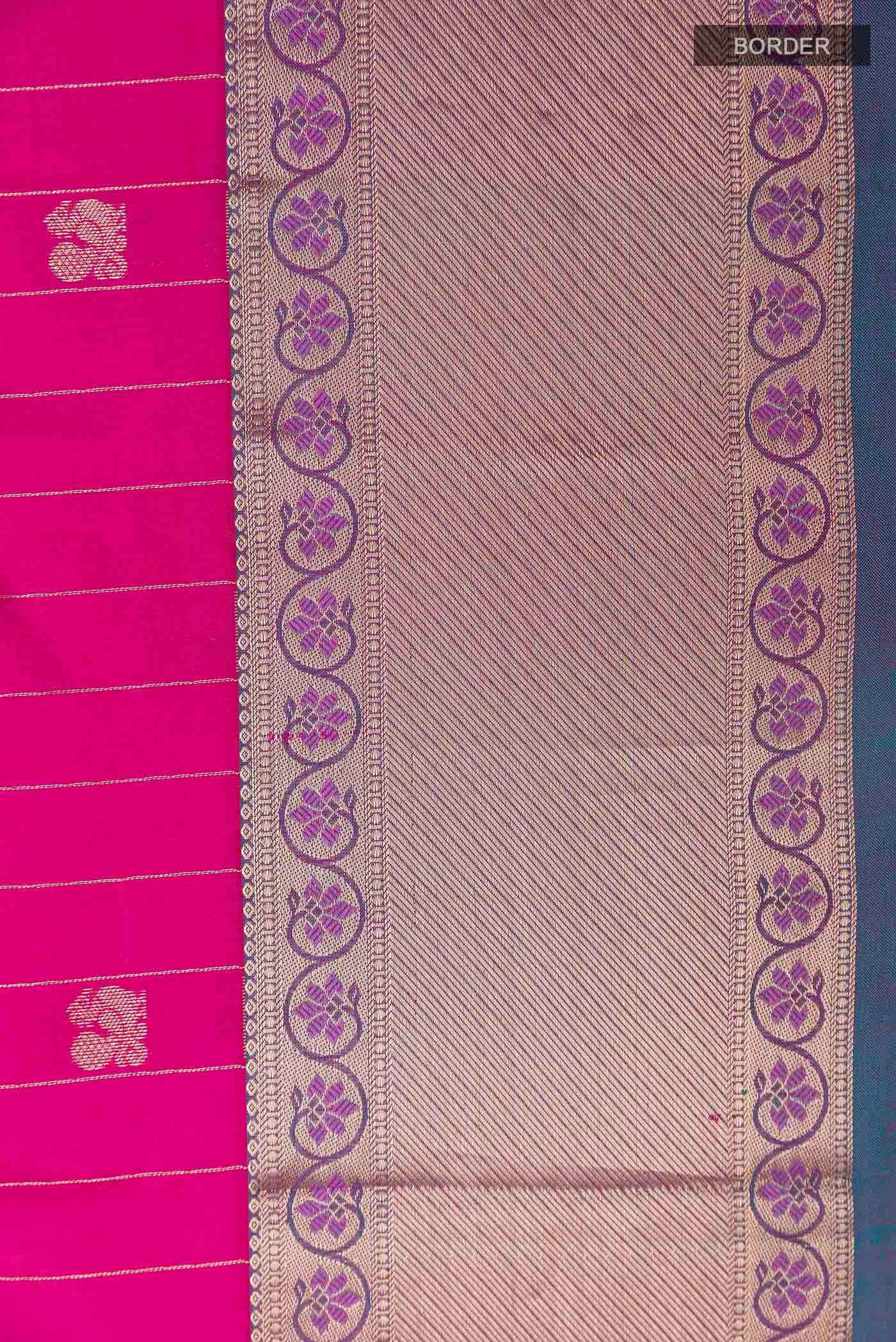 Pink Kanchipuram Silk Saree - Image 3