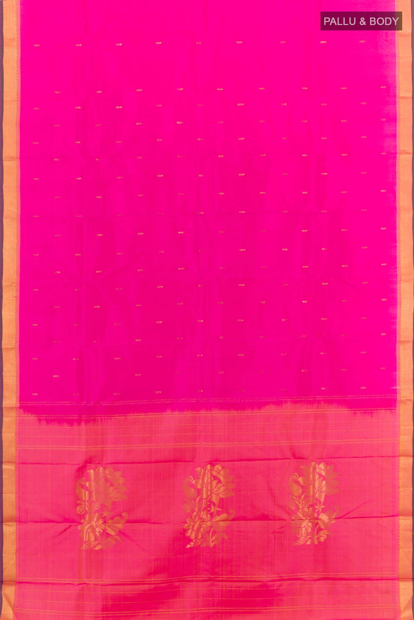 Pink Kanchipuram Silk Saree - Image 4