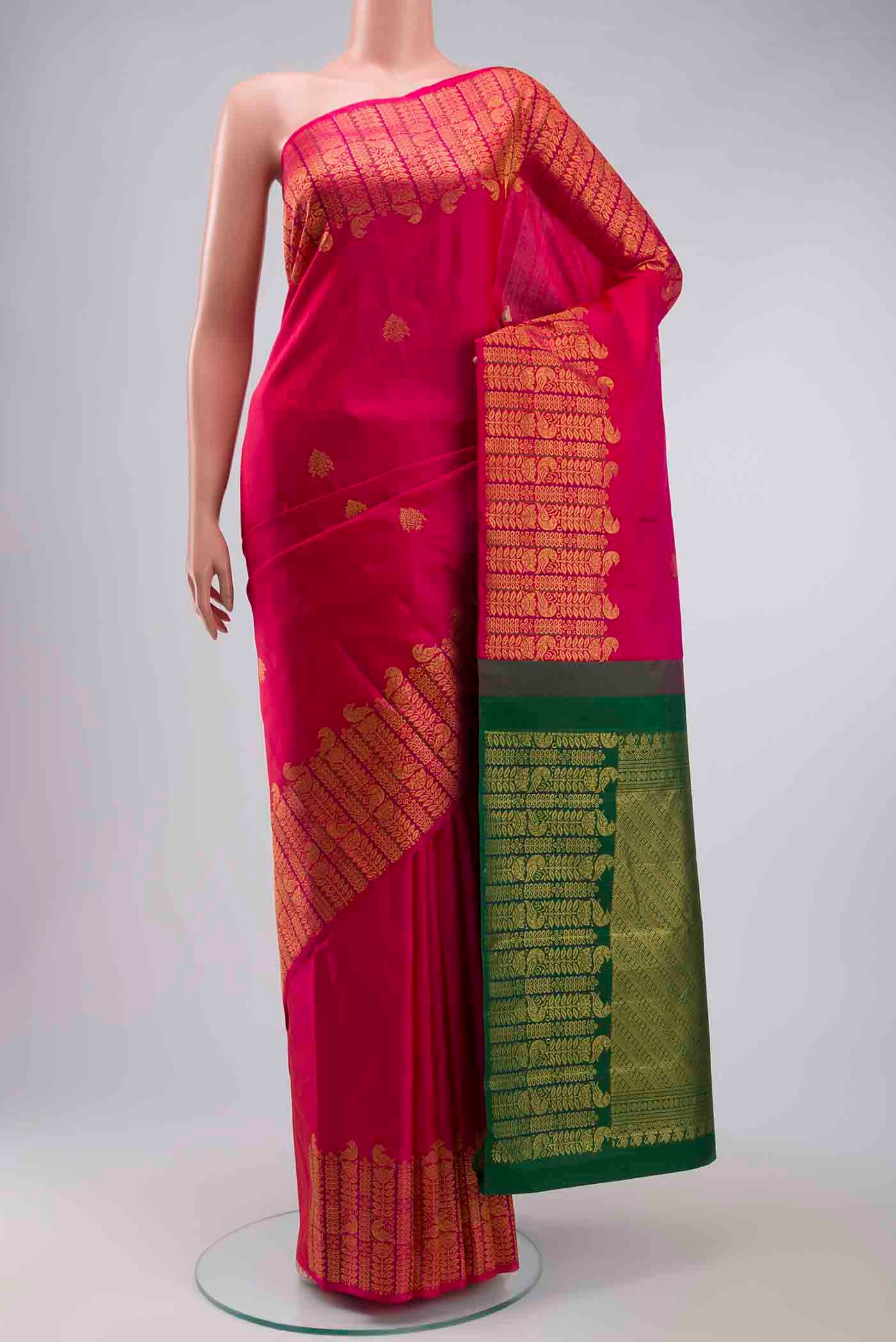 Pink Kanjivaram Silk Saree