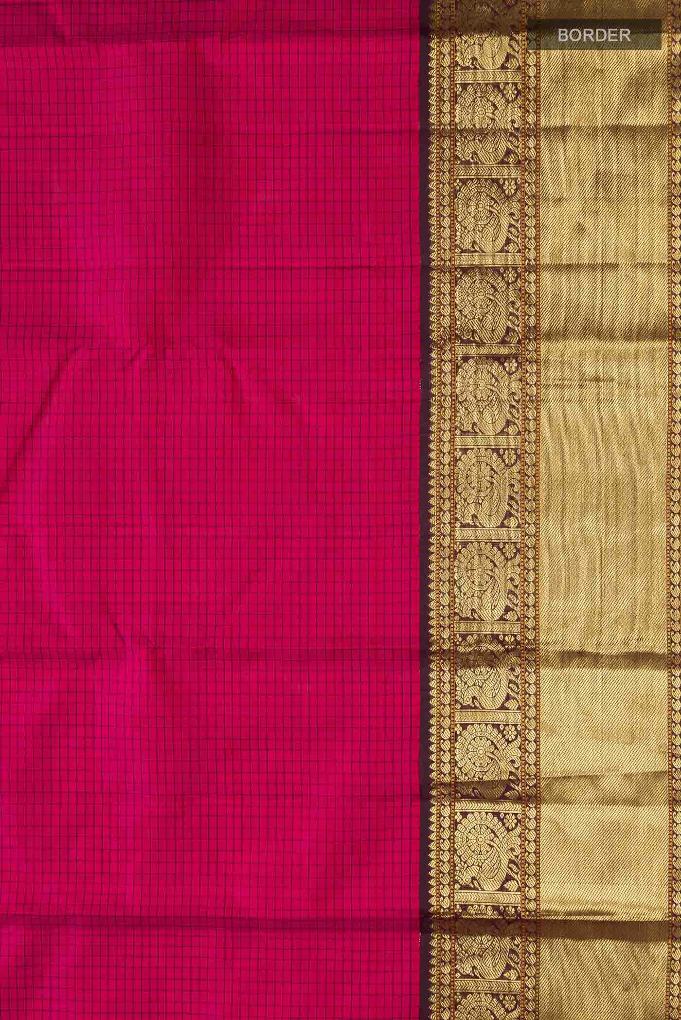 Pink Kanjivaram Silk Saree - Image 3