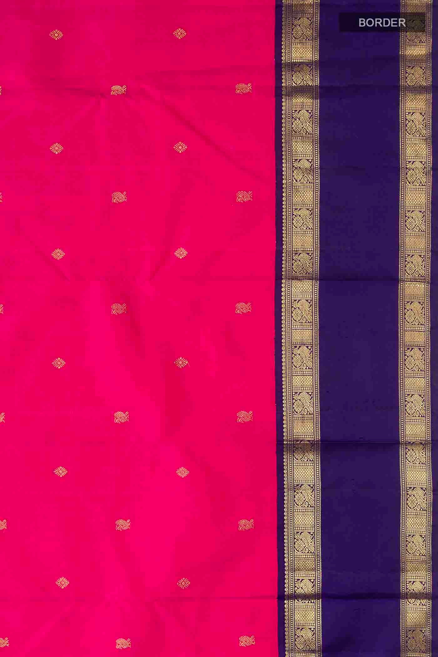 Pink Kanjivaram Silk Saree - Image 3