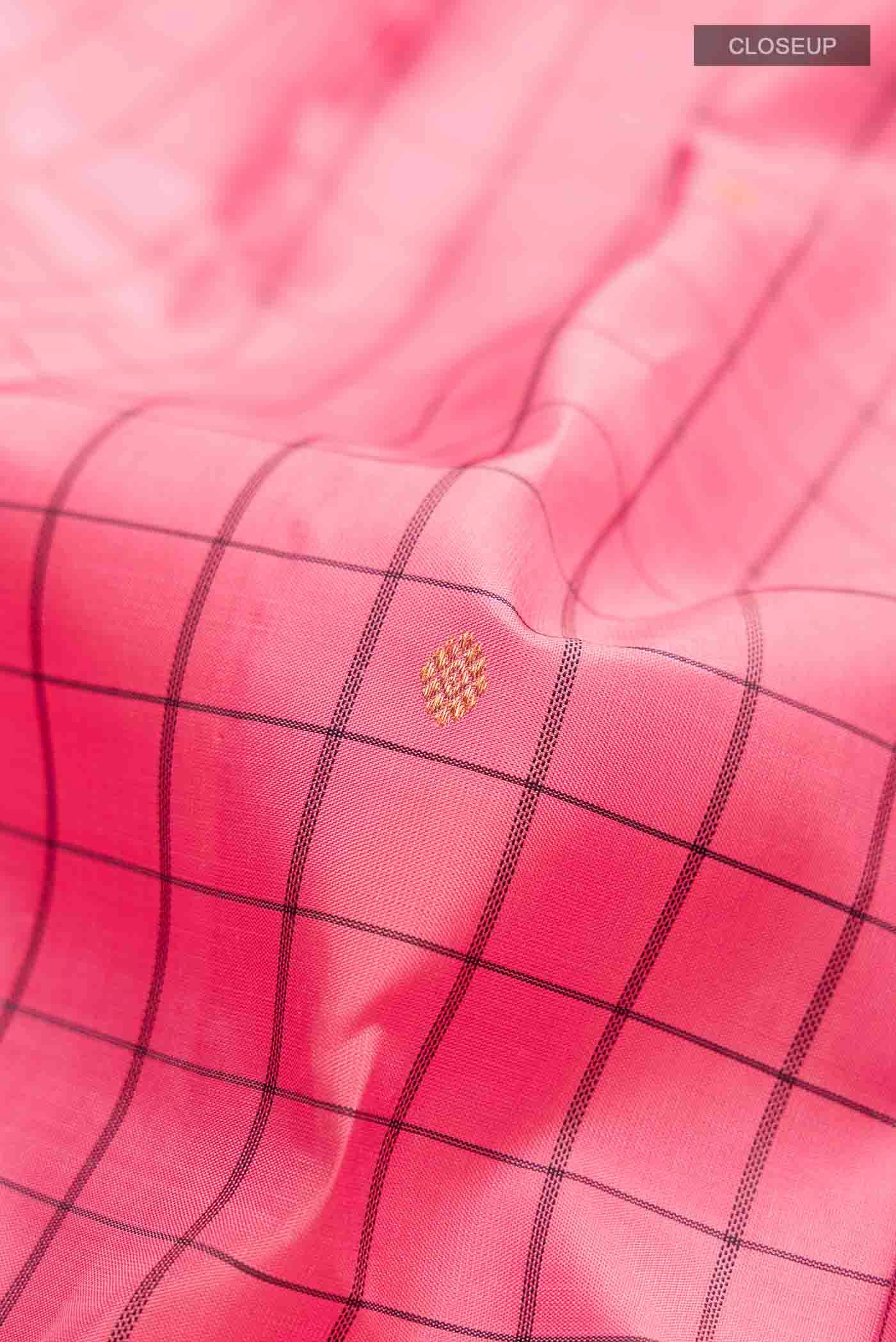 Pink Kanjivaram Silk Saree - Image 2
