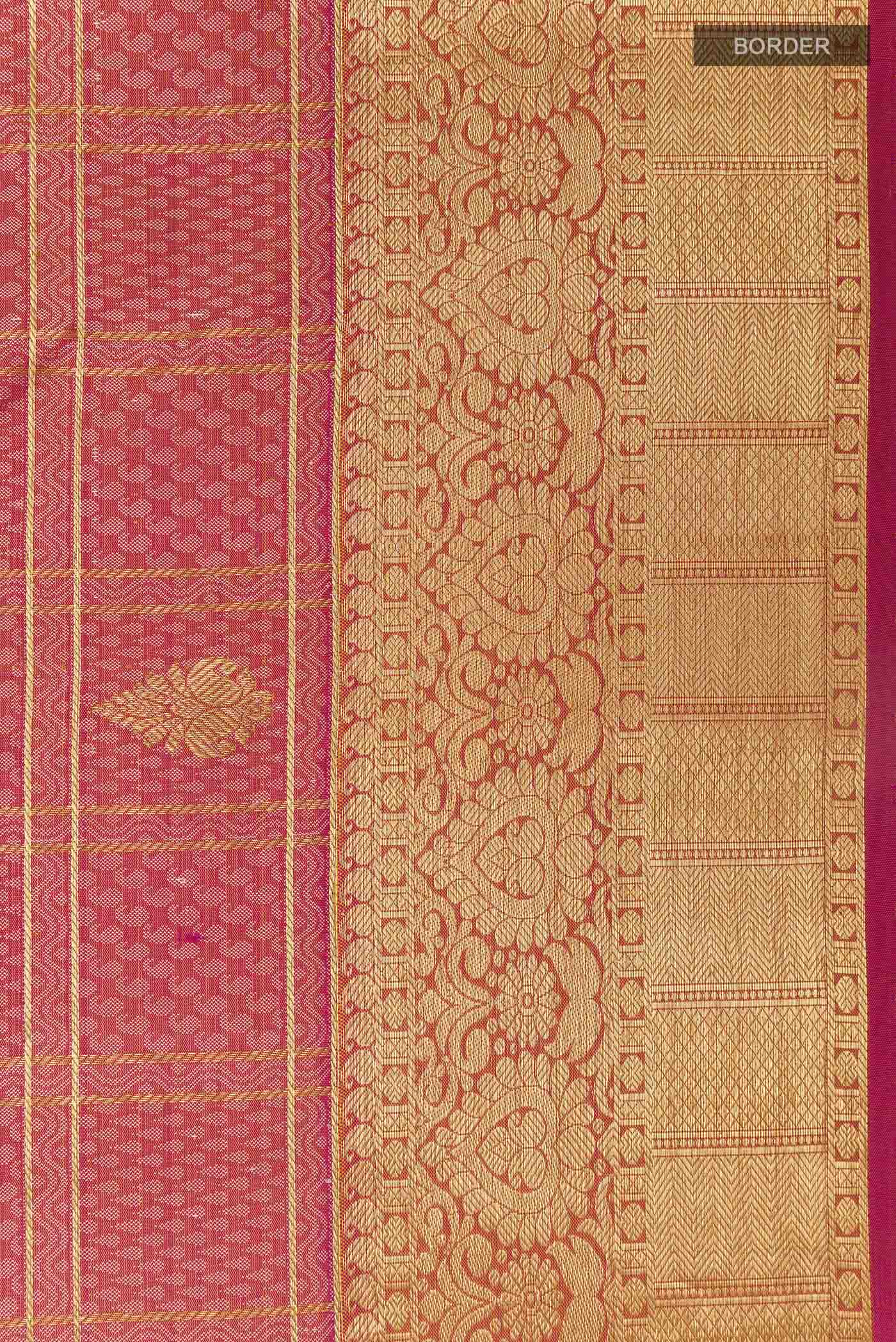 Pink Kanjivaram Silk Saree - Image 3