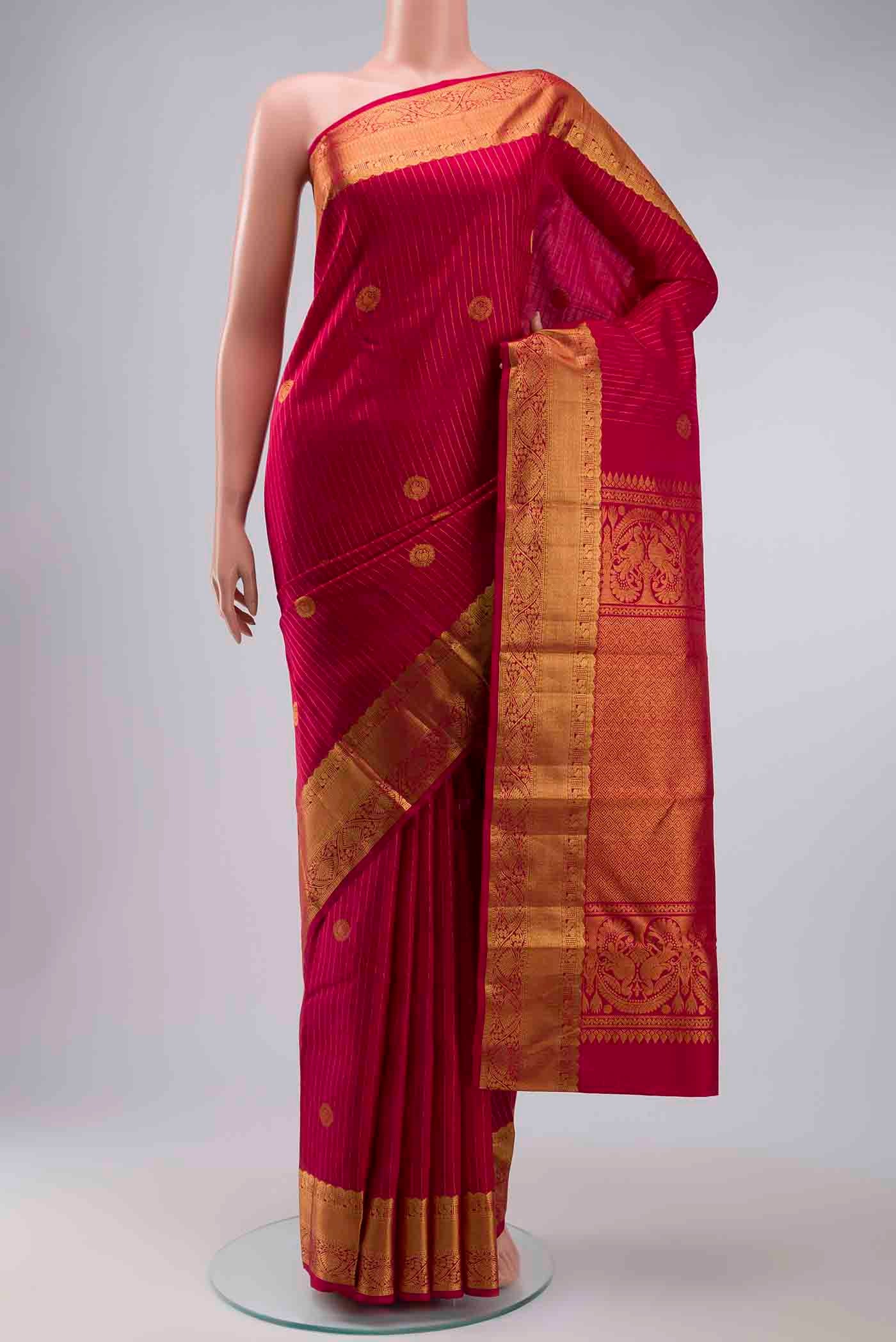 Pink Kanjivaram Silk Saree