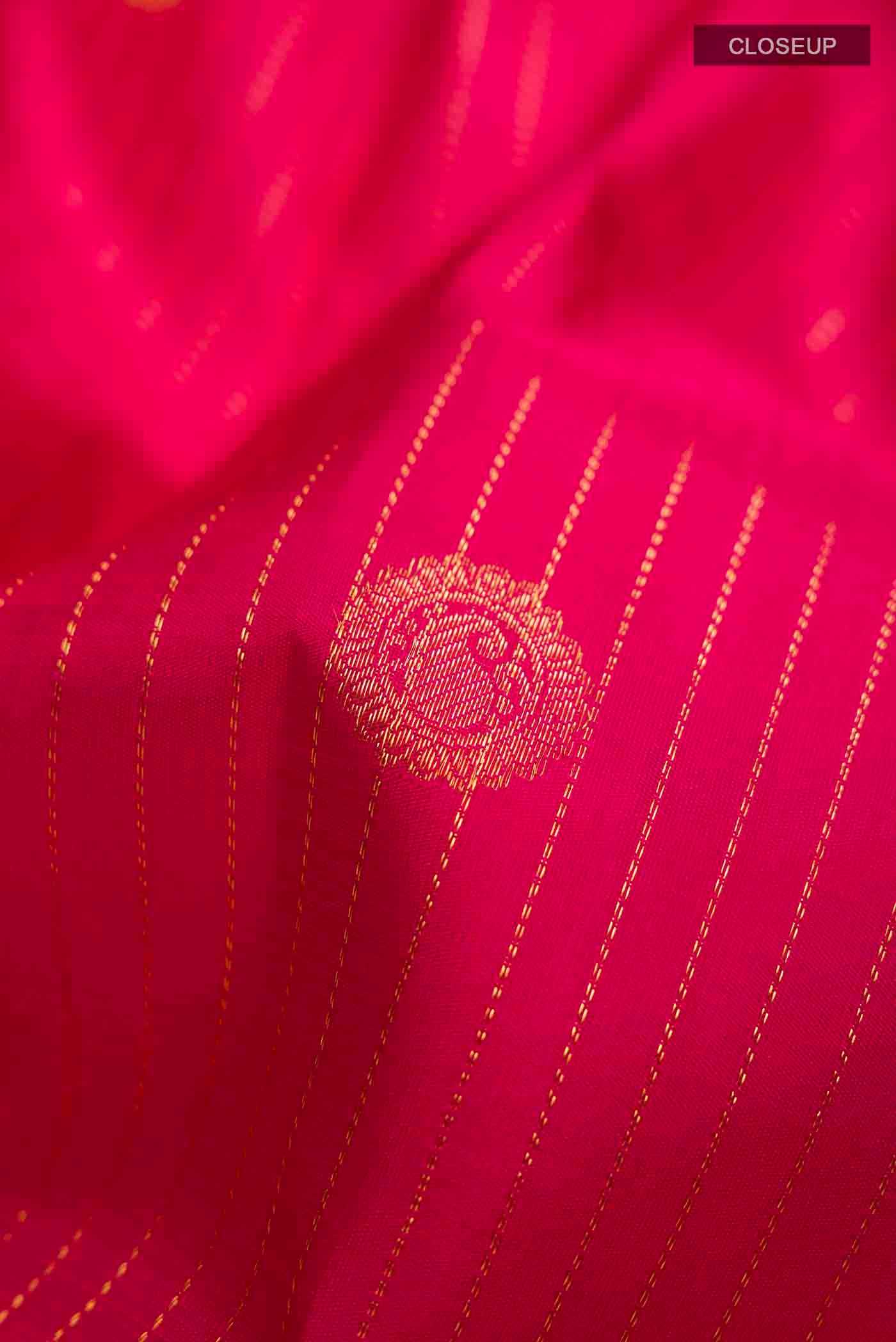 Pink Kanjivaram Silk Saree - Image 2