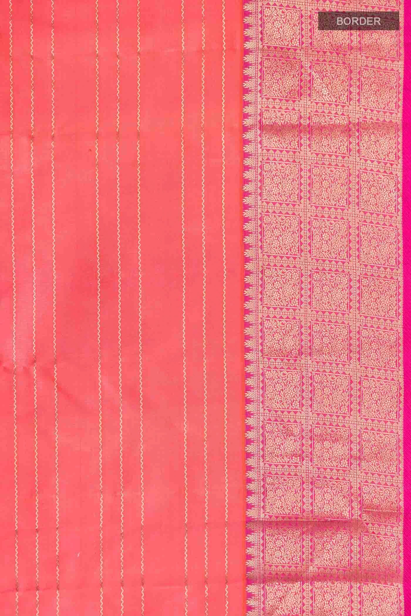 Pink Kanchipuram Silk Saree - Image 3