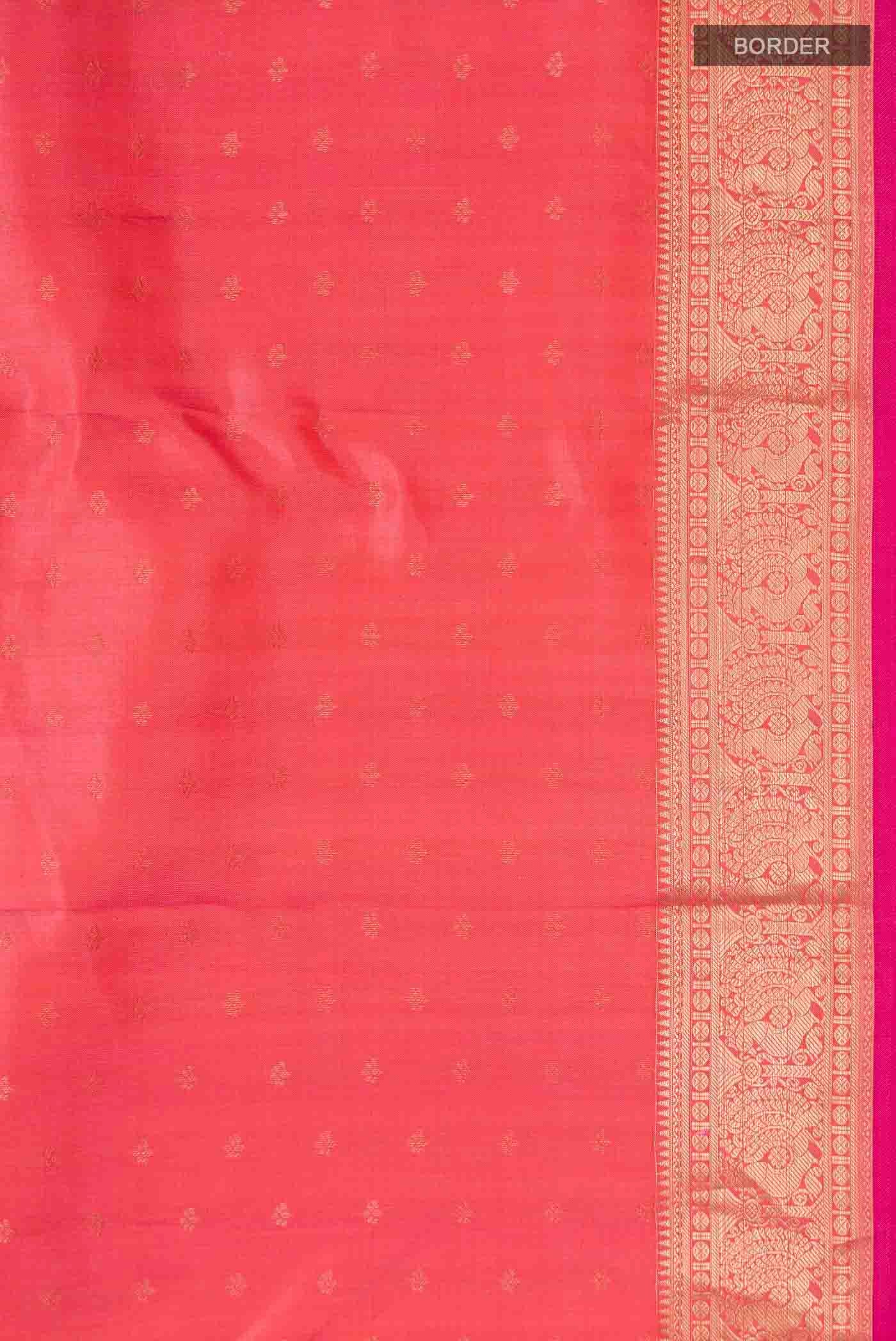 Pink Kanchipuram Silk Saree - Image 3