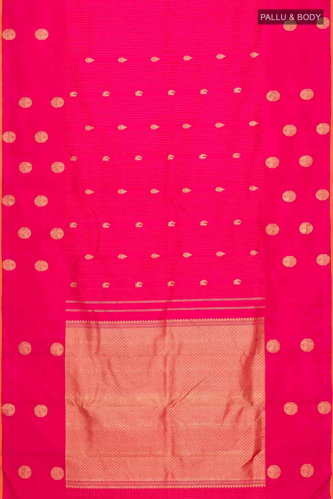 Pink Kanjivaram Silk Saree - Image 6