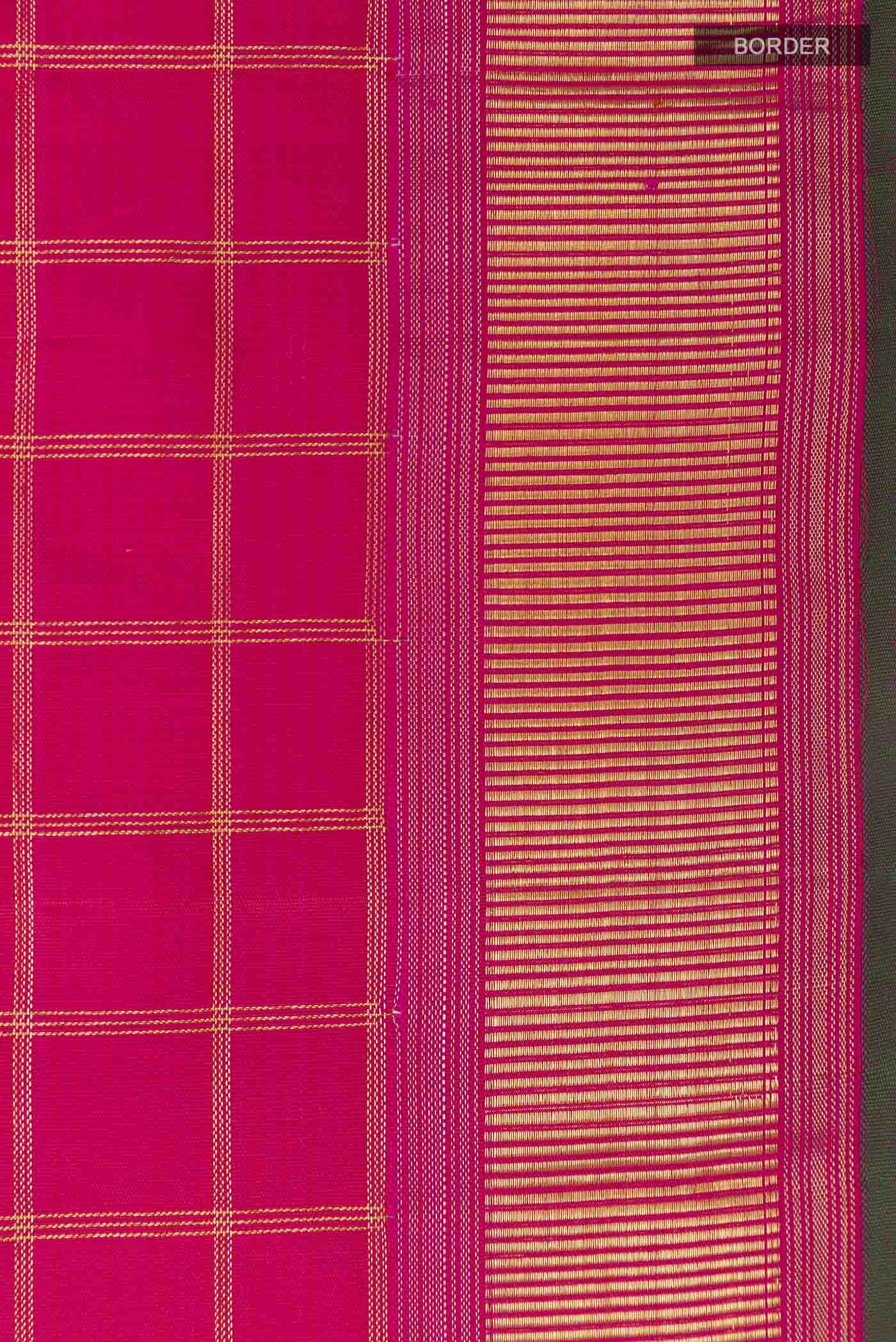 Pink Kanchipuram Silk Saree - Image 3