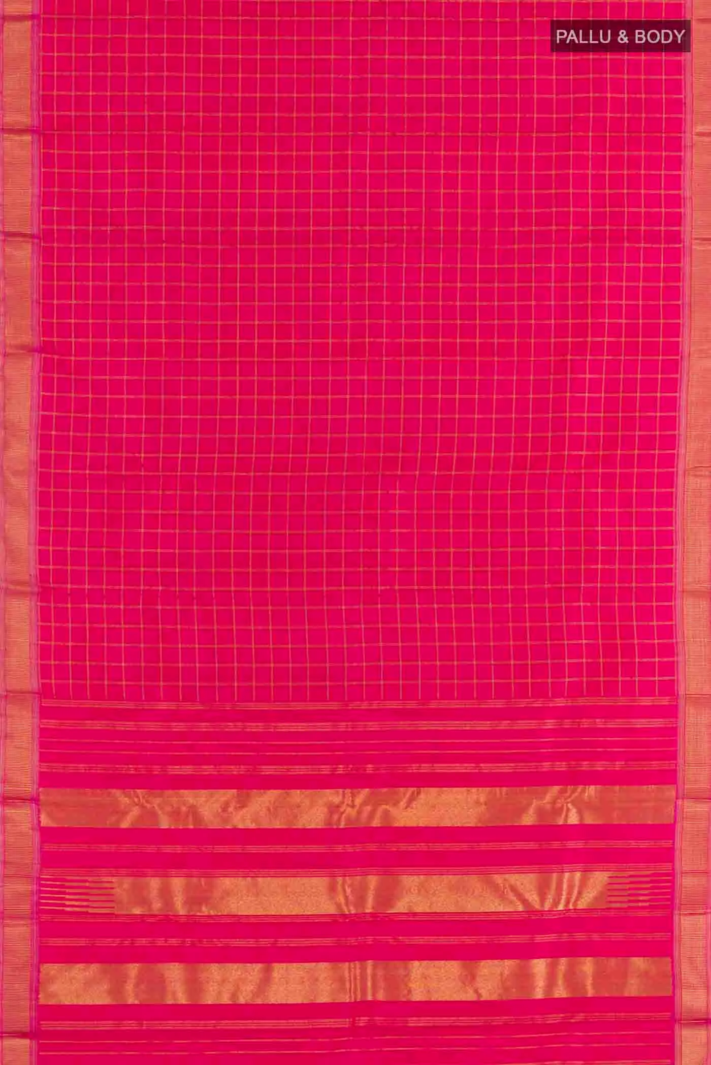 Pink Kanchipuram Silk Saree - Image 6