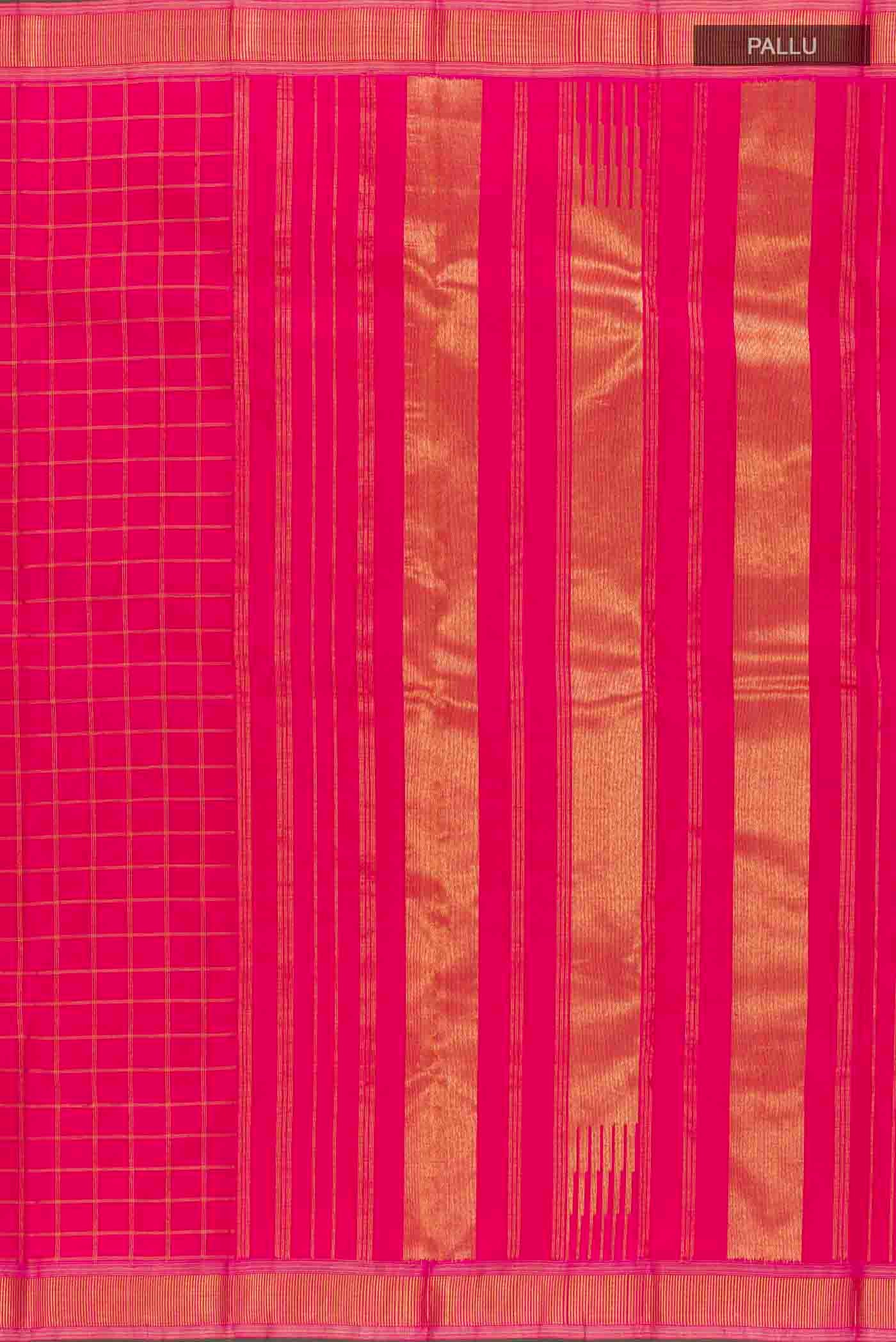 Pink Kanchipuram Silk Saree - Image 7