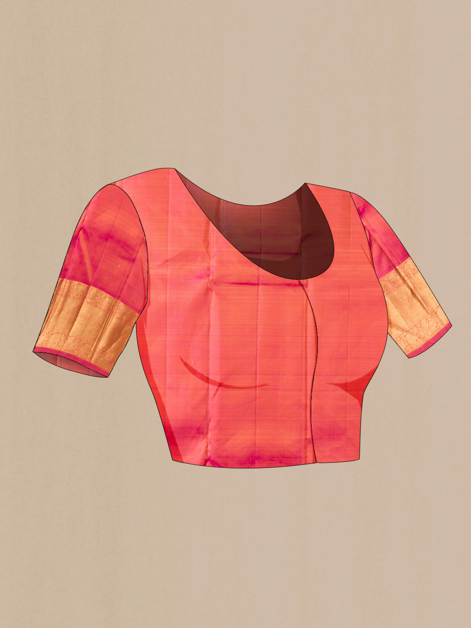 Pink Kanjivaram Silk Saree - Image 5
