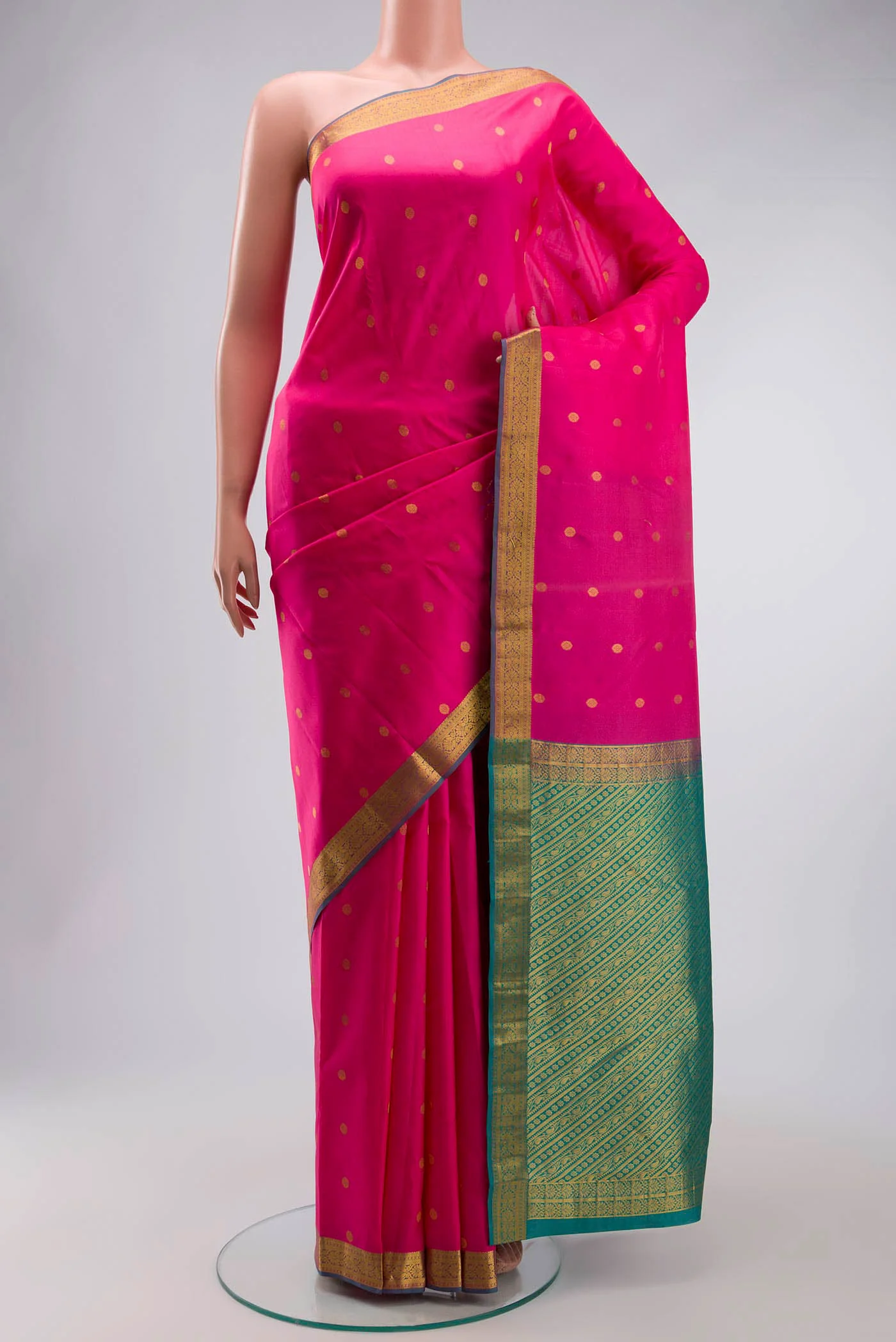 Pink Kanjivaram Silk Saree