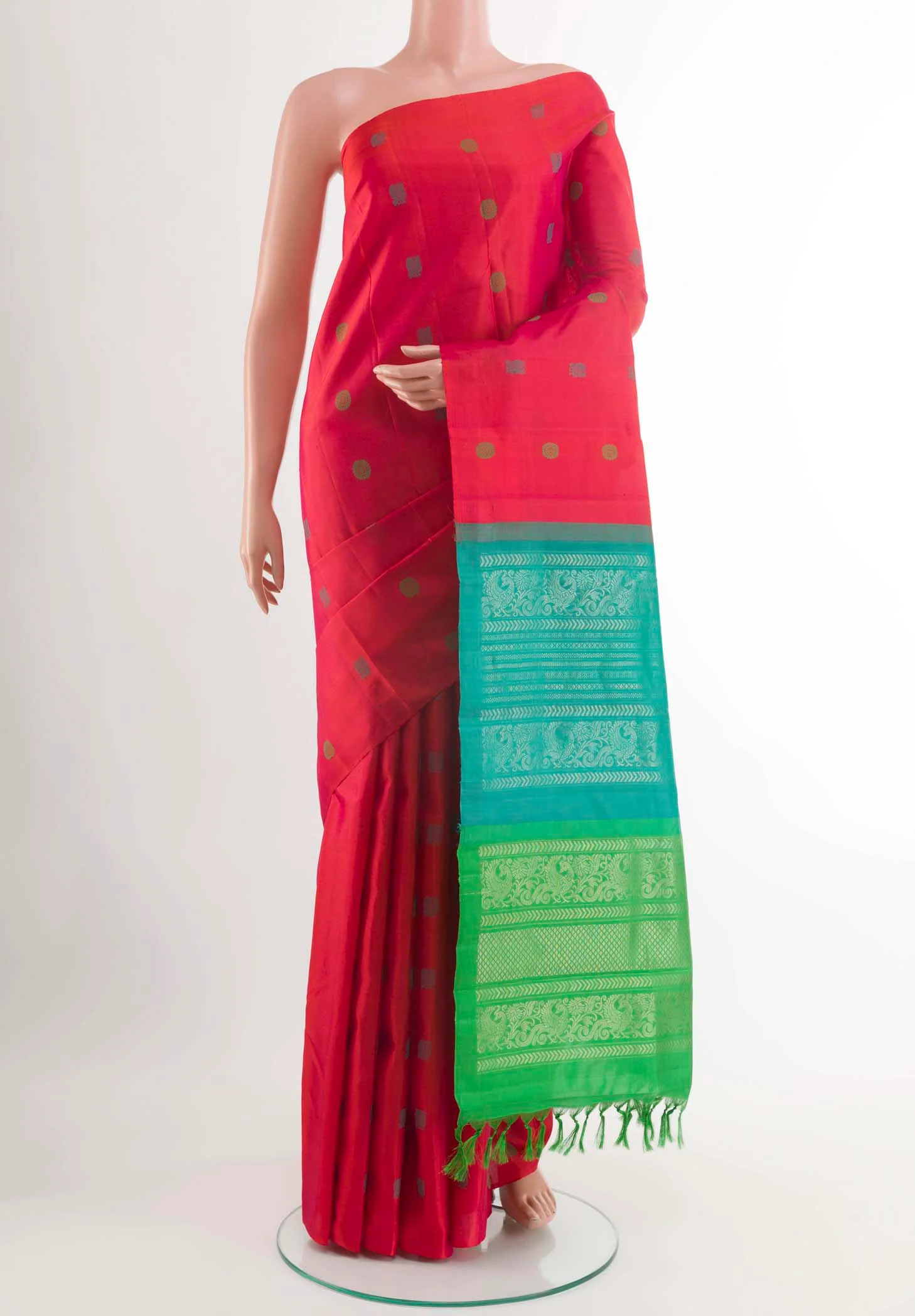 Pink Kanchipuram Silk Saree