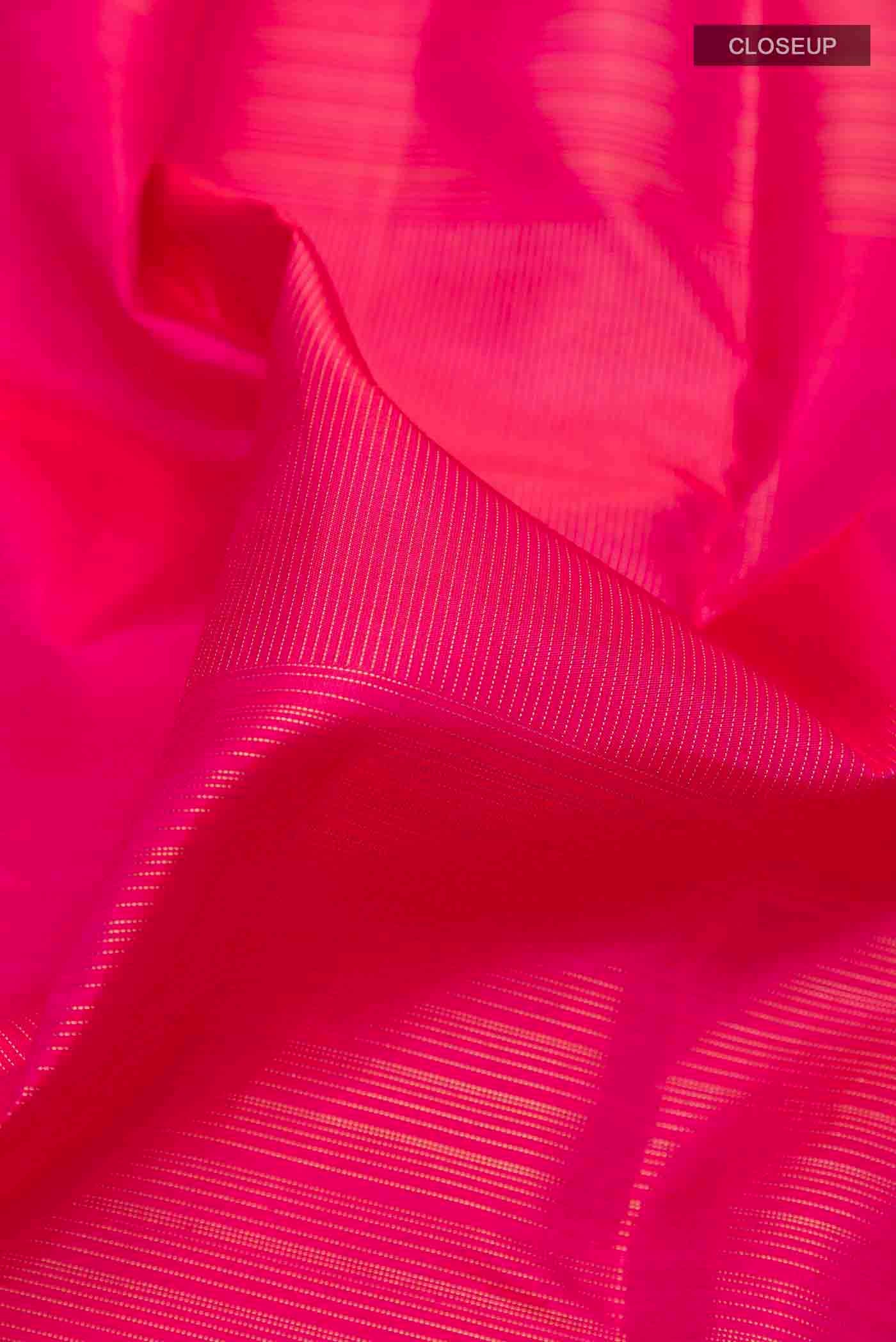 Pink Kanchipuram Silk Saree - Image 2