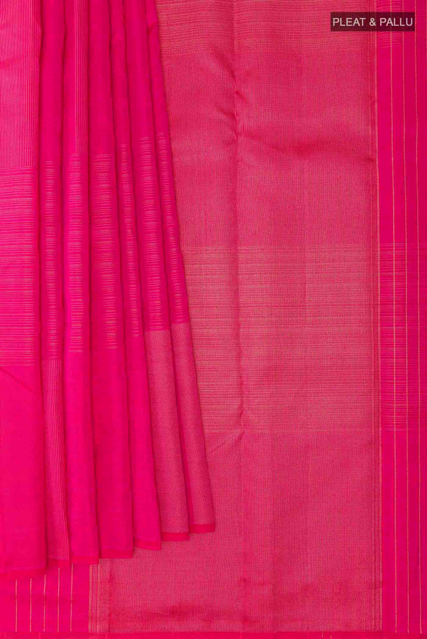 Pink Kanchipuram Silk Saree - Image 4