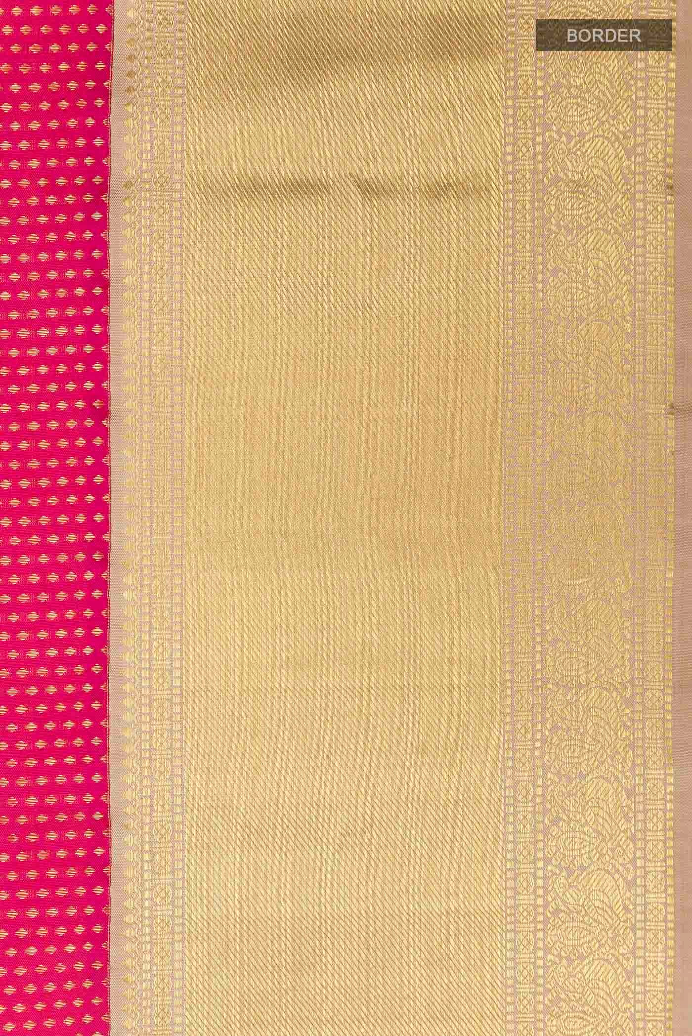 Pink Kanchipuram Silk Saree - Image 3