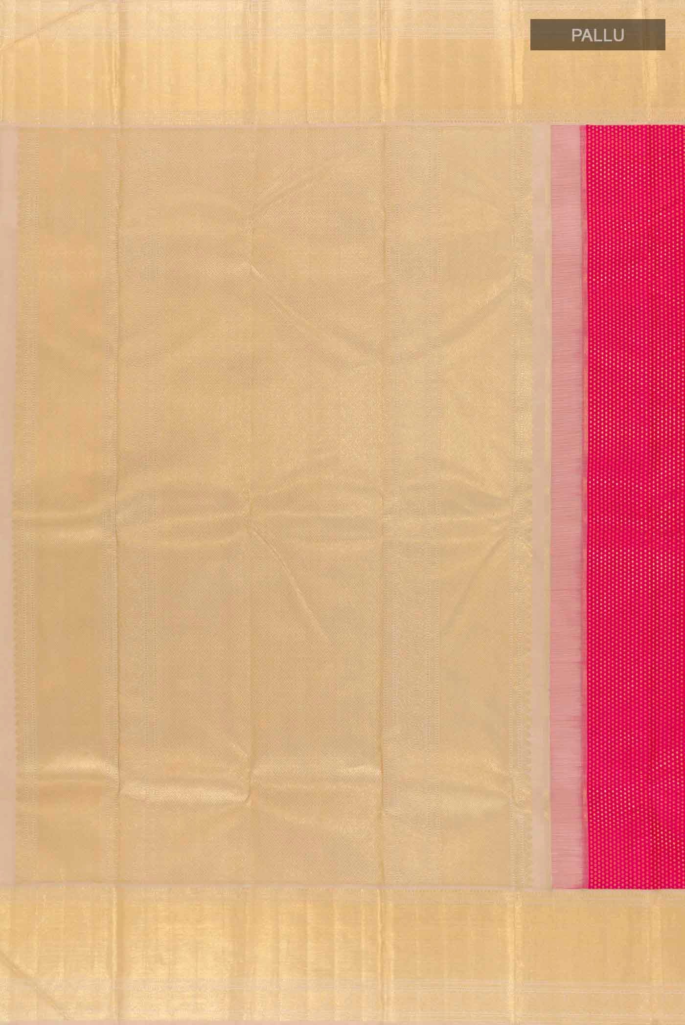 Pink Kanchipuram Silk Saree - Image 7