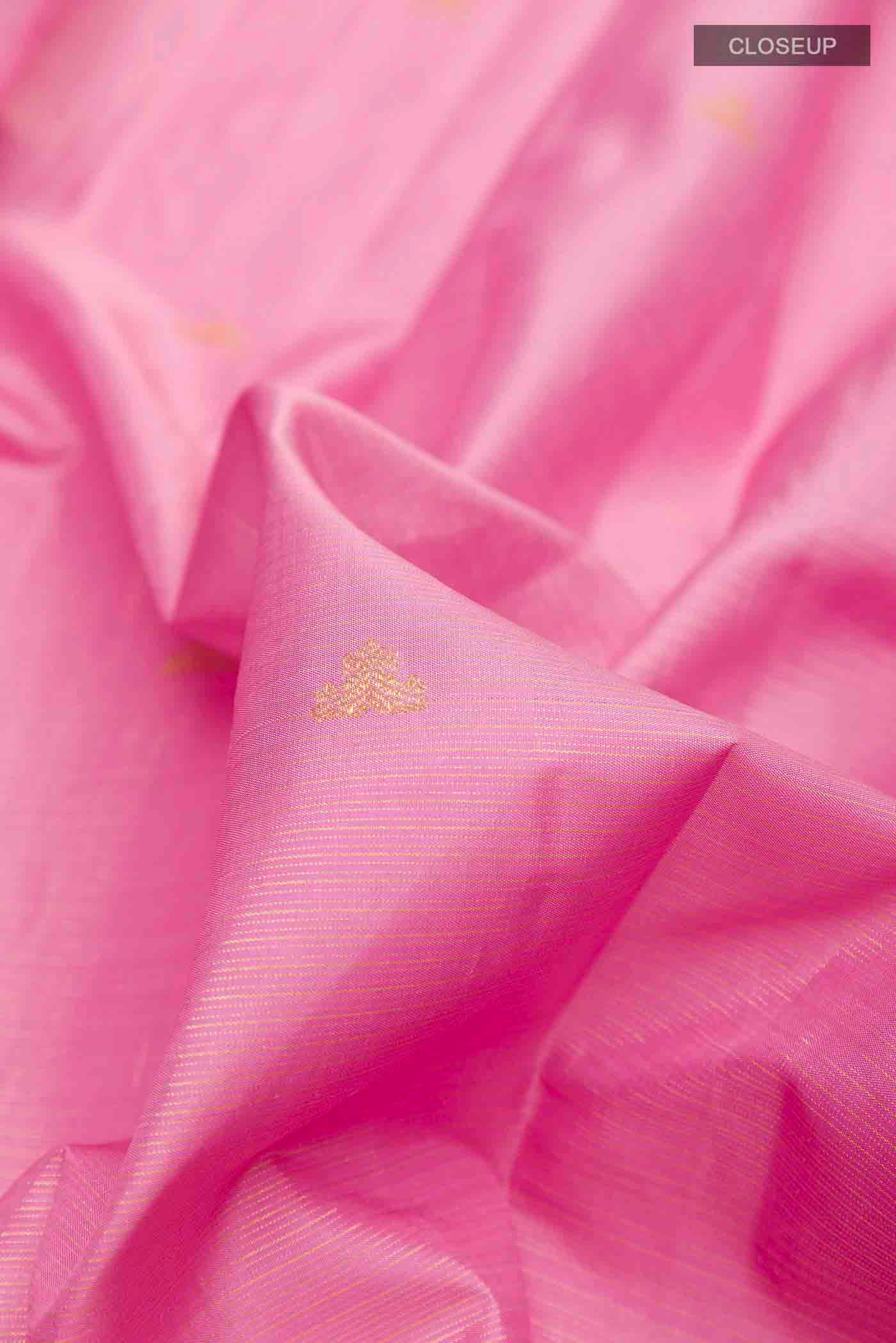 Pink Kanjivaram Silk Saree - Image 2