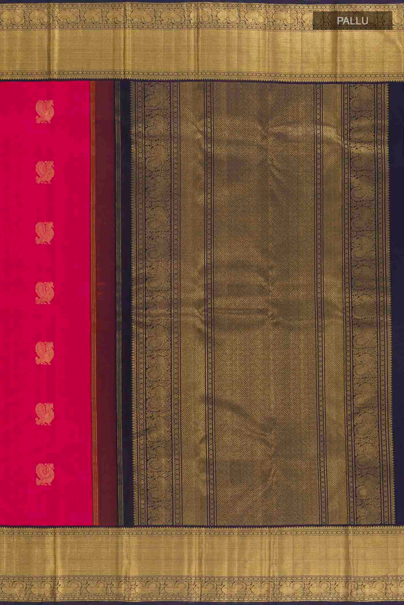 Pink Kanjivaram Silk Saree - Image 7
