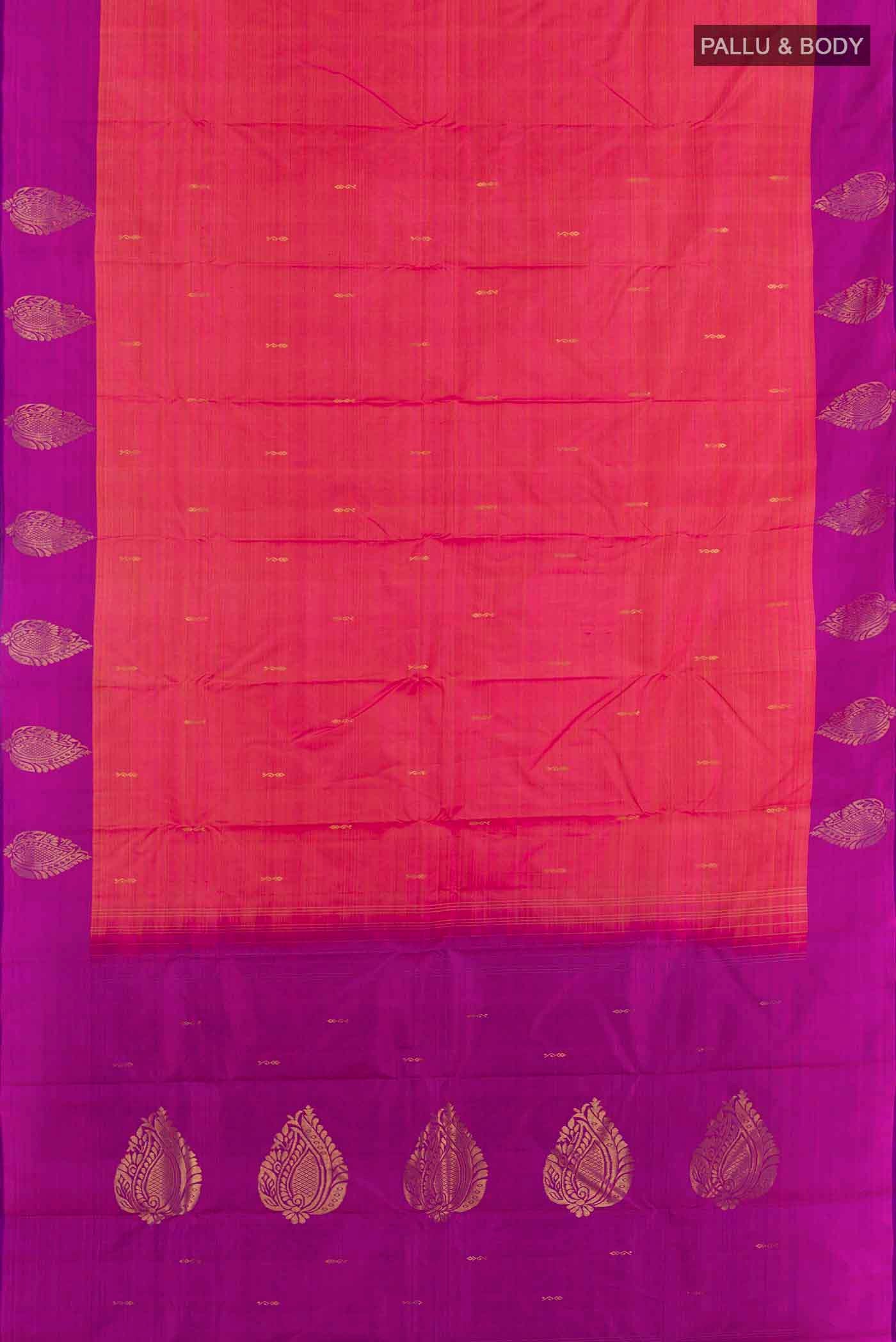 Pink Kanchipuram Silk Saree - Image 6