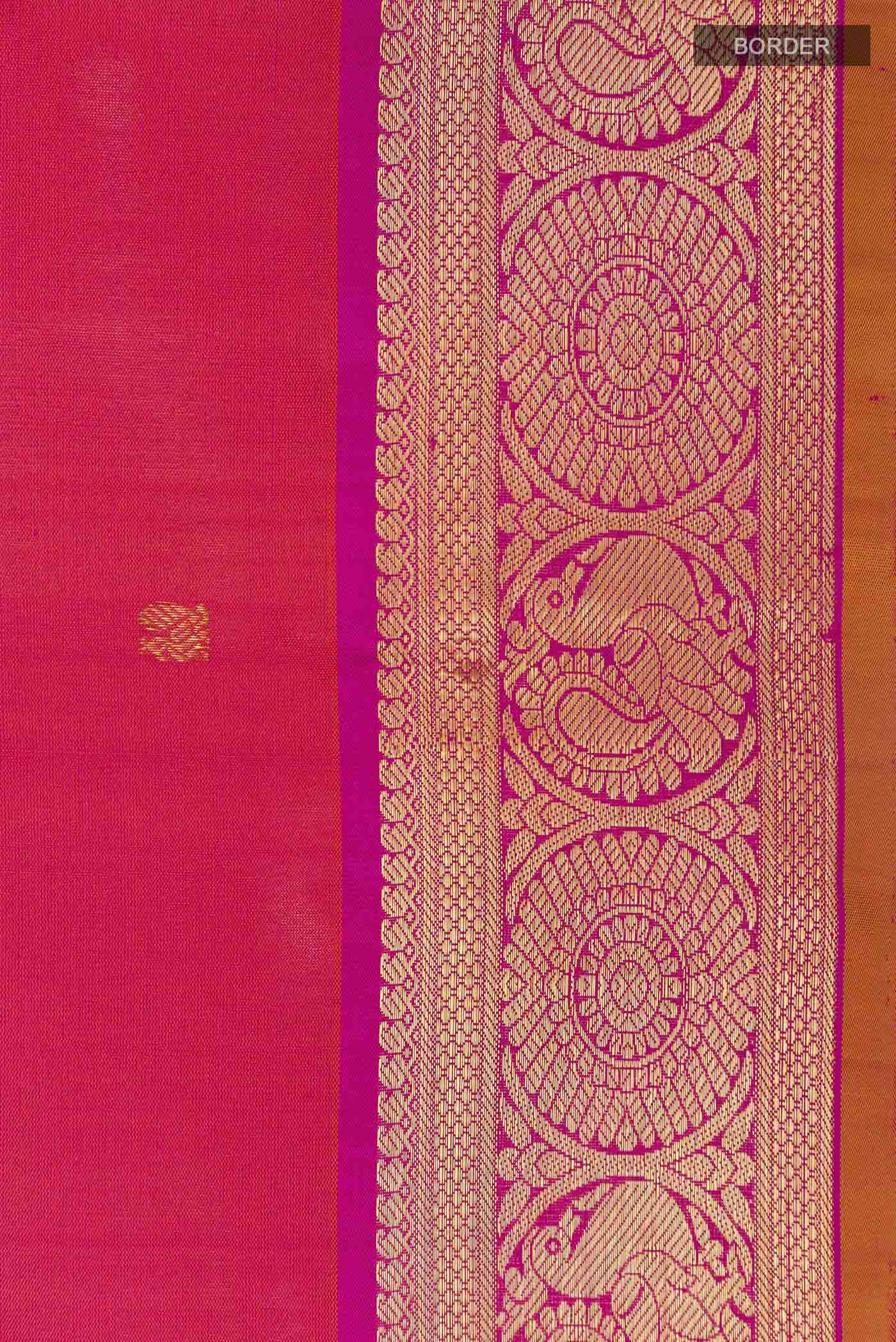 Pink Kanchipuram Silk Saree - Image 3